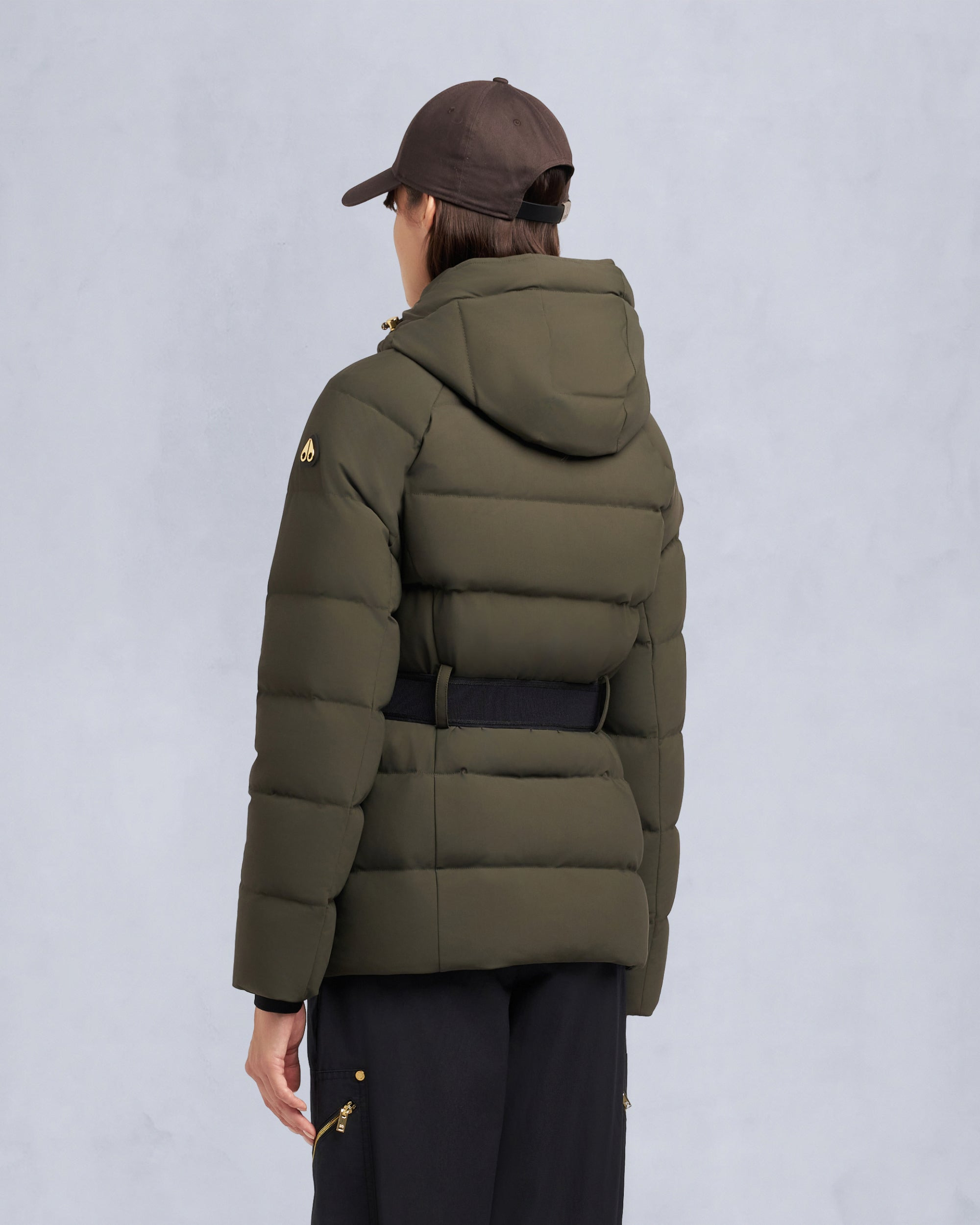 GOLD SERIES NYLUXE CAMBRIA SHEARLING TRIM JACKET - 4