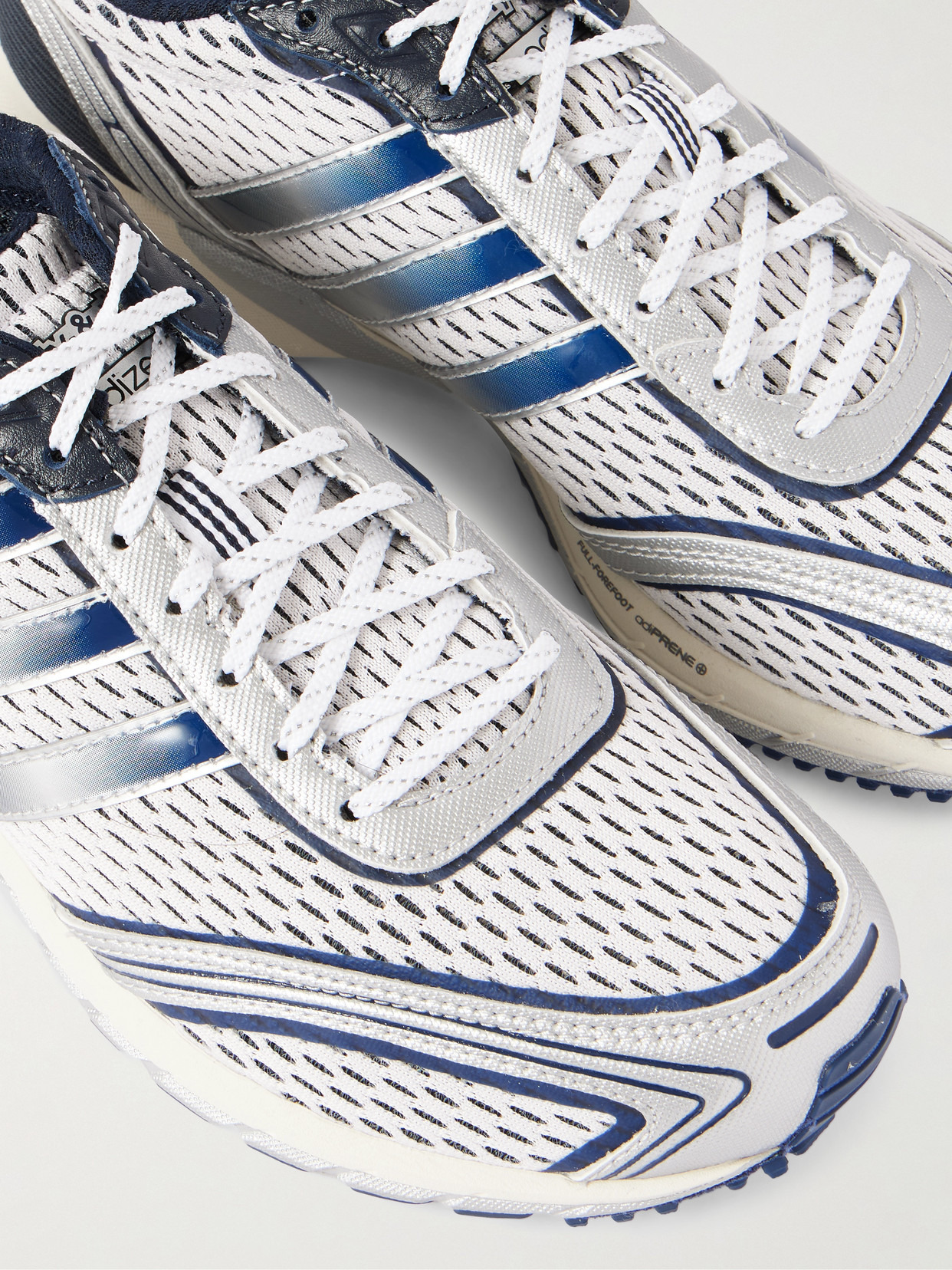 + Sporty & Rich Adizero Adios Rubber And Leather-trimmed Mesh Sneakers - 4