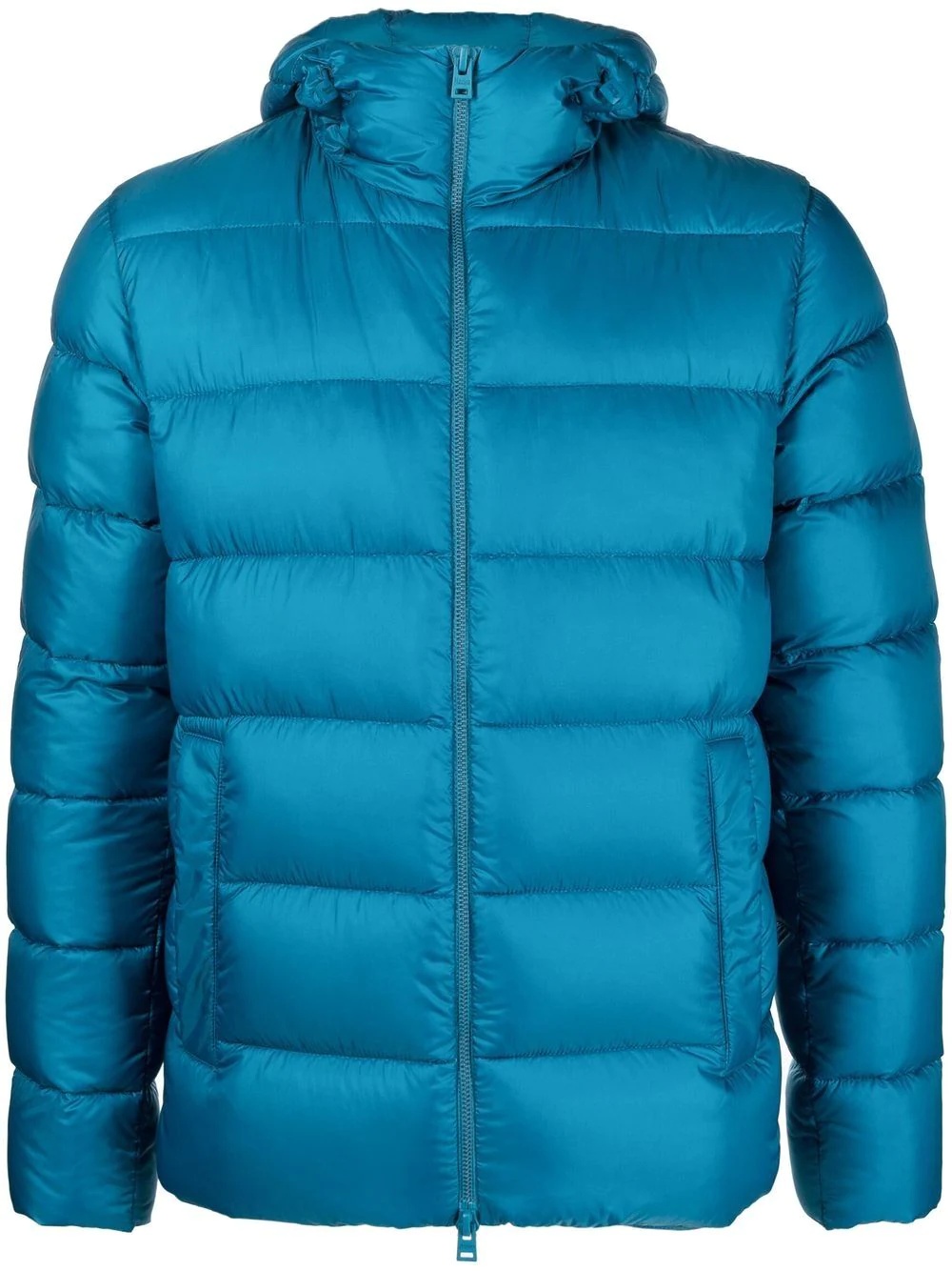 hooded zip-up puffer jacket - 1