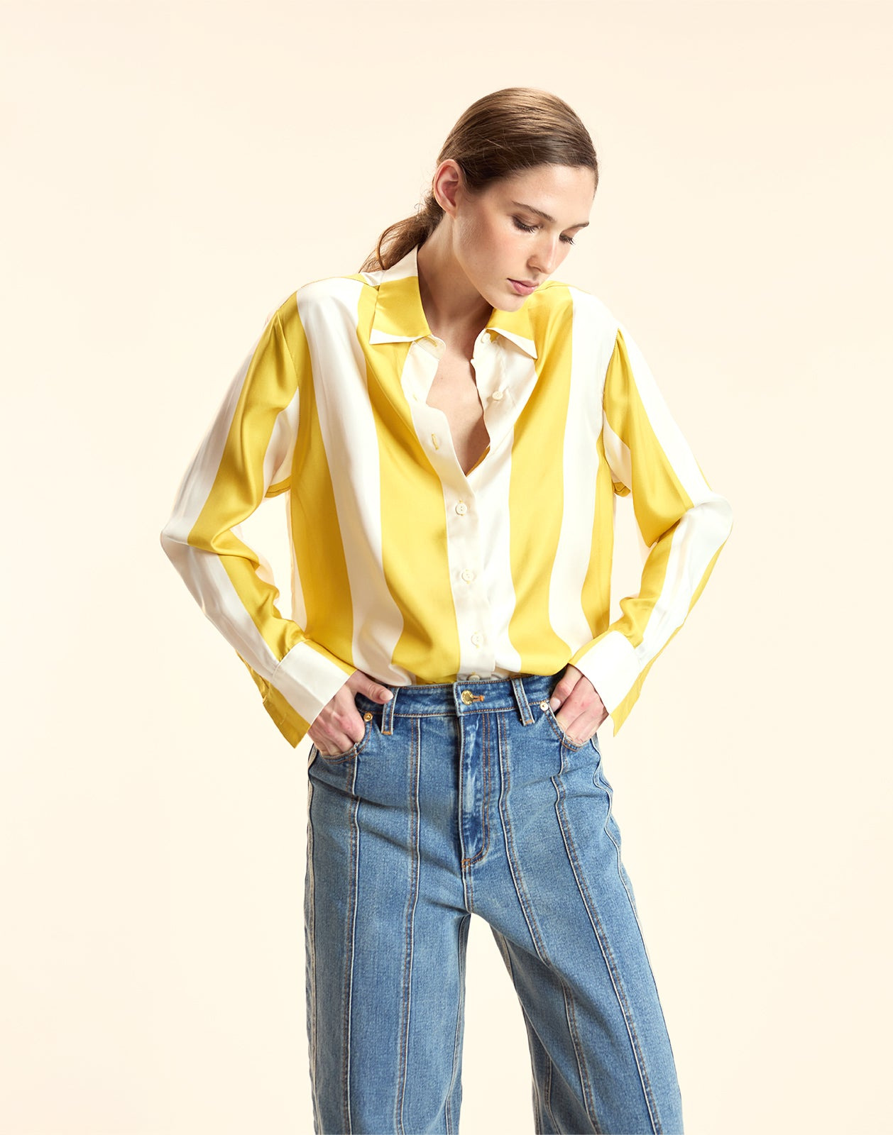 Collectible Stripe Silk Shirt - 4