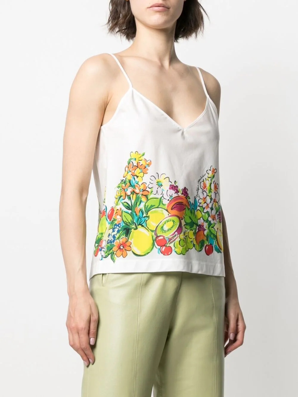 floral-print cotton top - 3