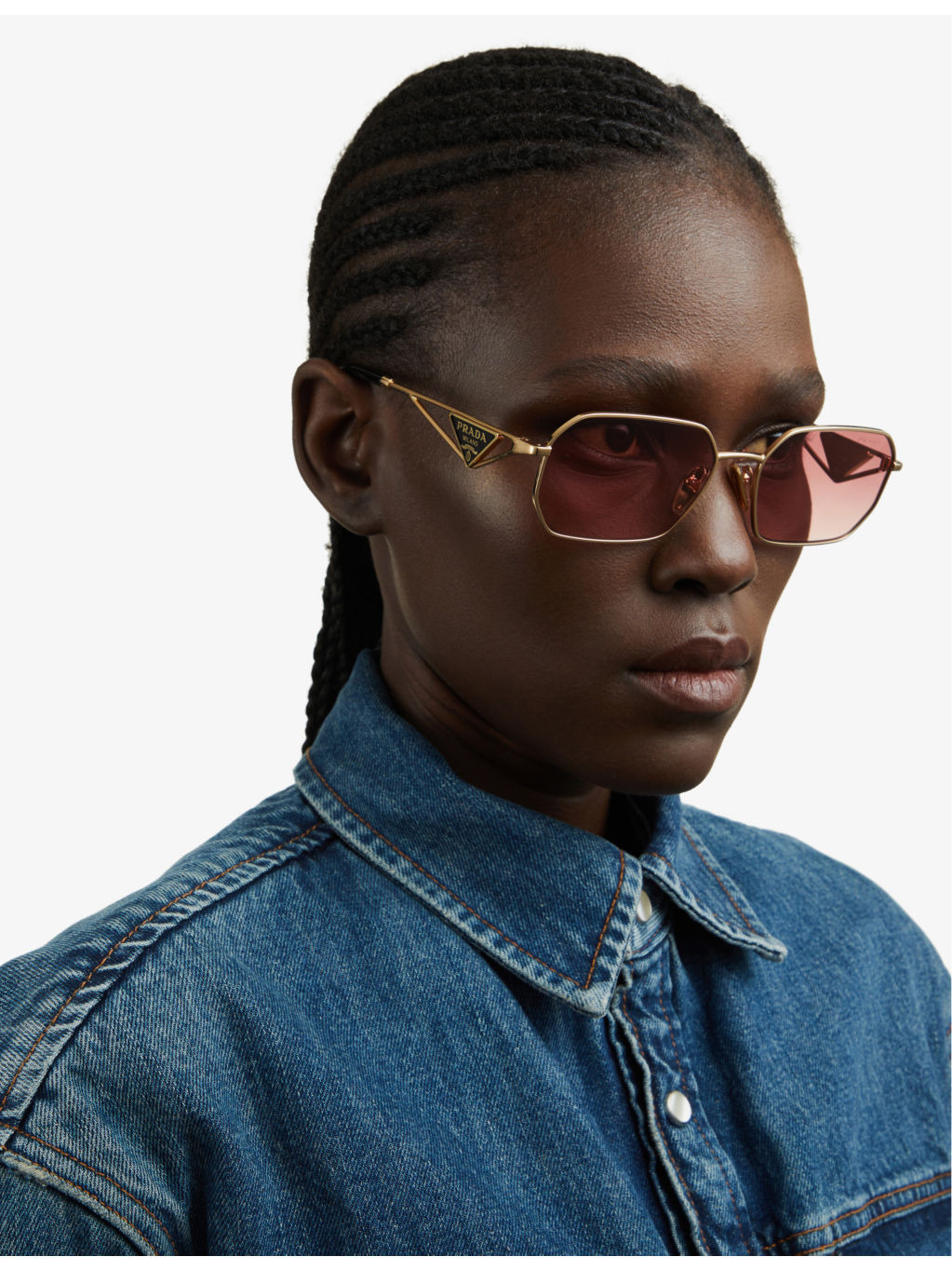 PR A51S irregular-frame metal sunglasses - 2