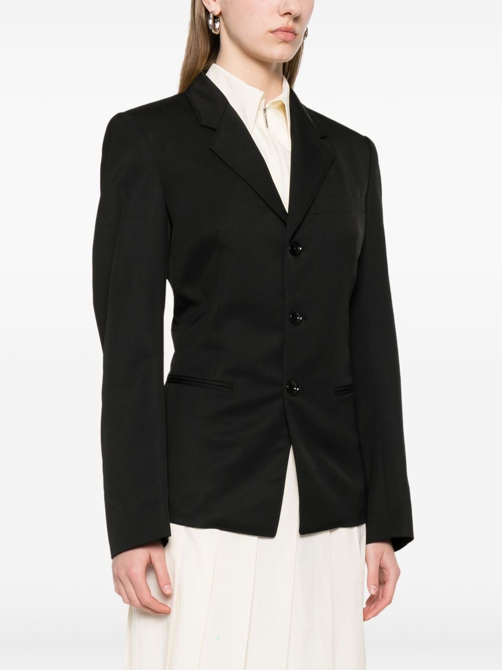 tailored single-breasted blazer - 3