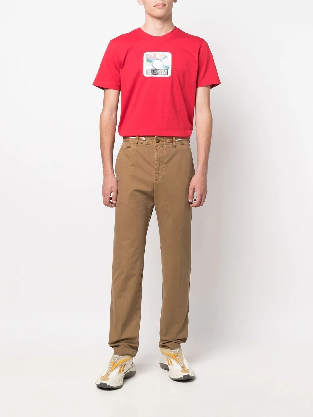 straight-leg chino trousers - 2