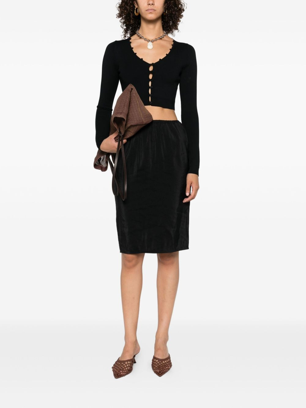 elastic-waistband mini skirt - 2