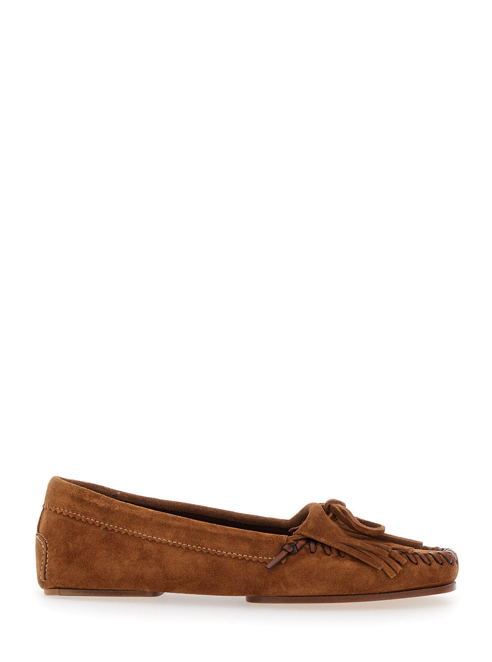 Paris Texas Women 'Indiana' Brown Loafers With Fringes In Suede Woman - 1