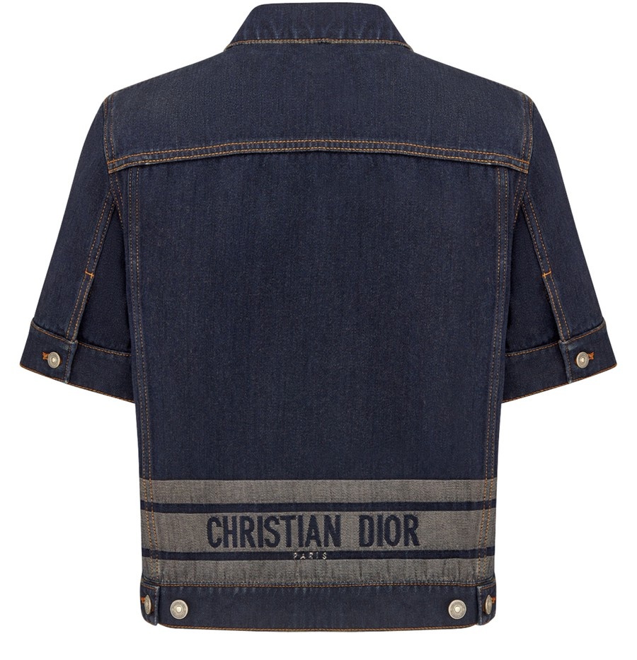 DIOR Short-Sleeved Jacket  ディオールジャケット 【関税込】 Dior Short sleeve denim jacket | 24s | REVERSIBLE