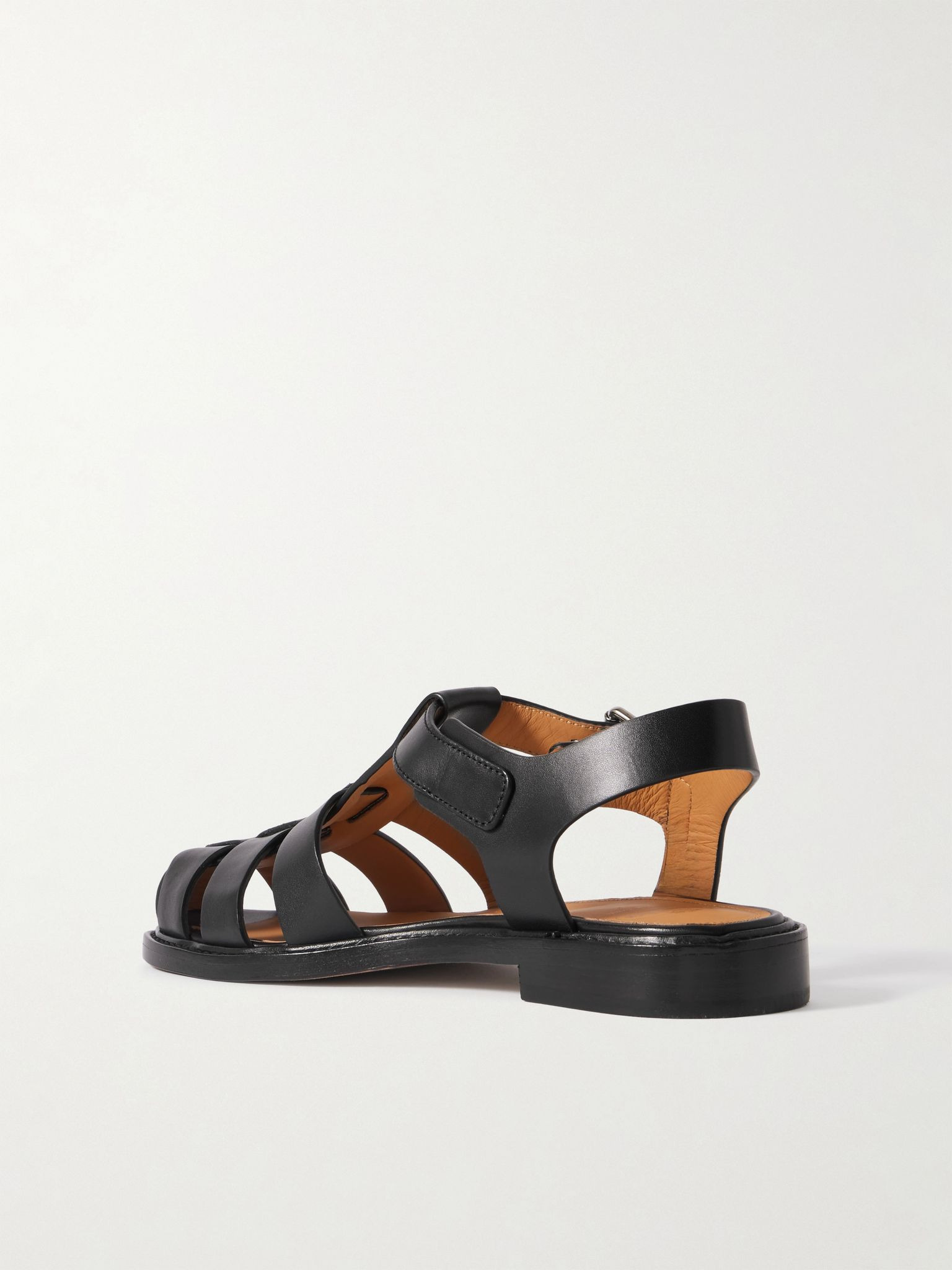 Fisher cutout leather sandals Black - 3