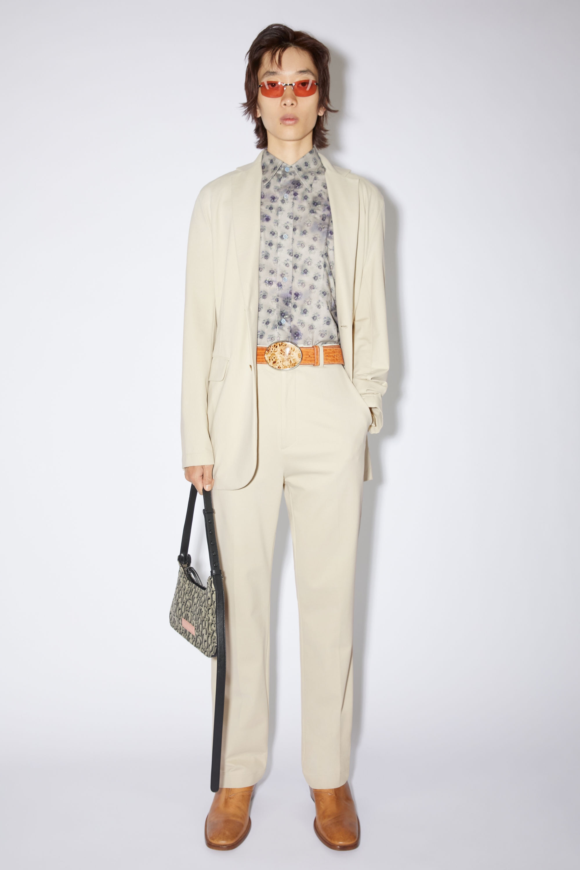 Woven trousers - Clay beige - 2