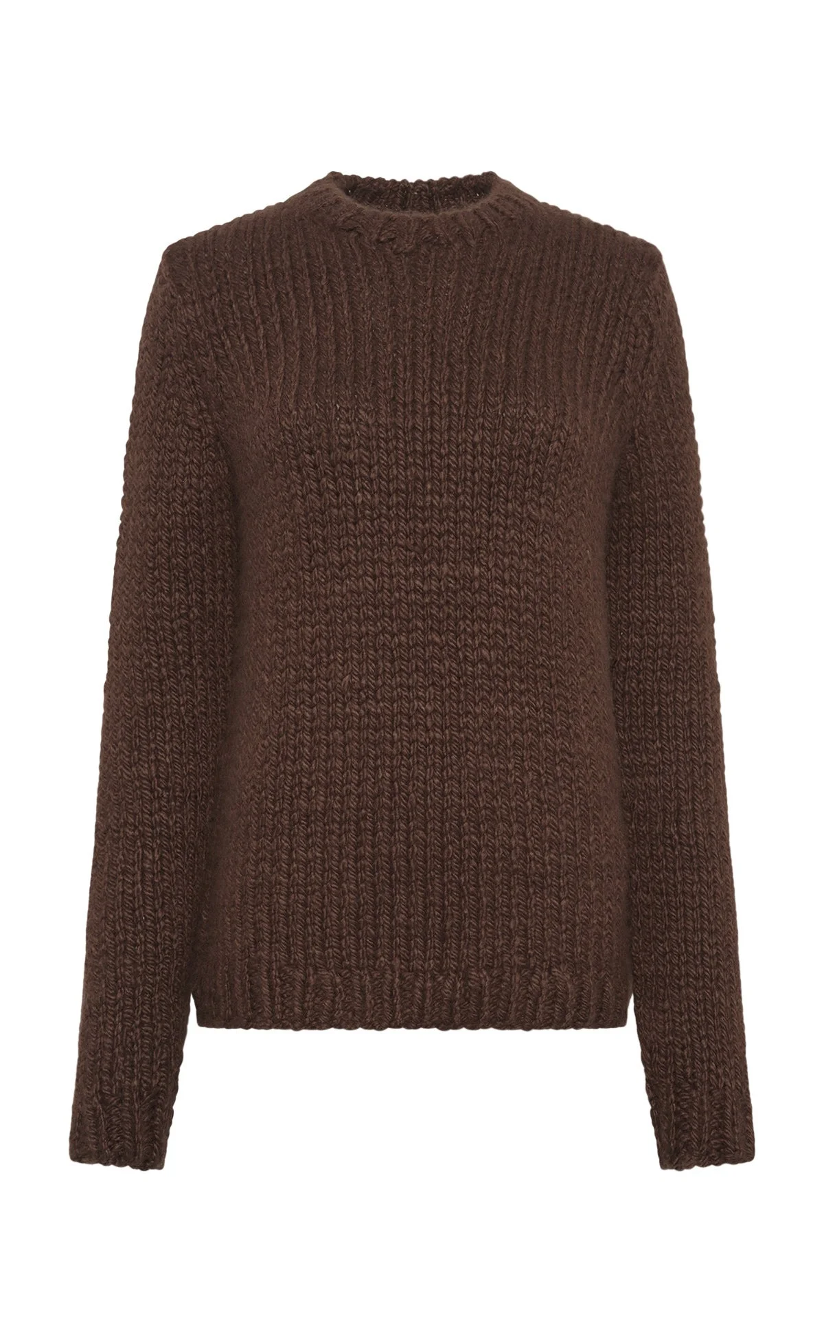 Poros Knit Sweater in Chocolate Cashmere - 1