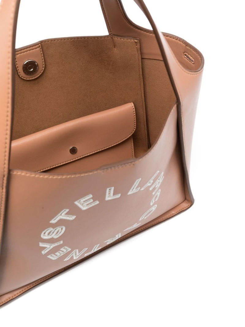 embroidered-logo tote bag 5