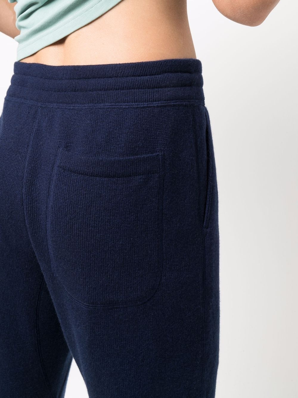 drawstring-waist cashmere track trousers - 5