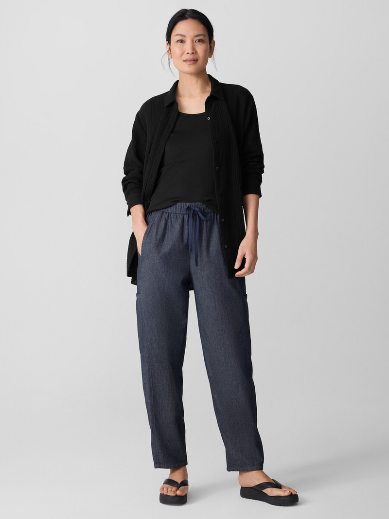 EILEEN FISHER Airy Organic Cotton Twill Cargo Pant outlook