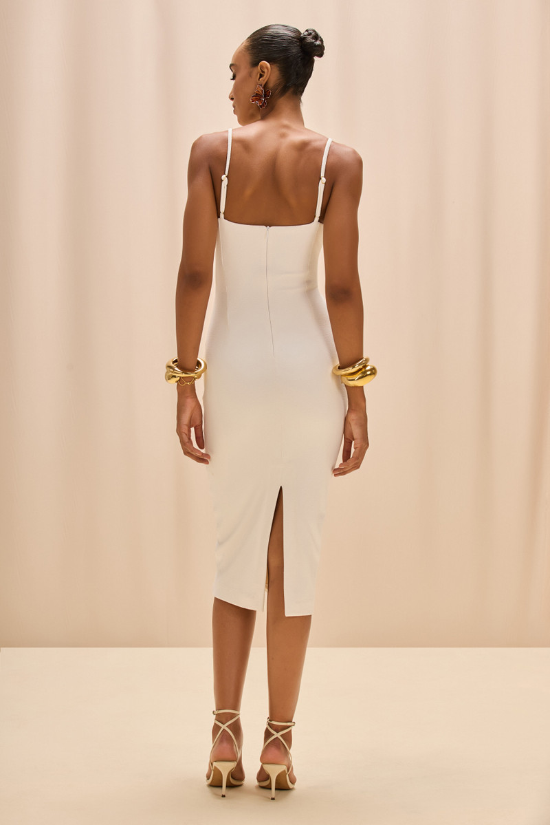 PatBO JADE KNIT CUT OUT MIDI DRESS outlook