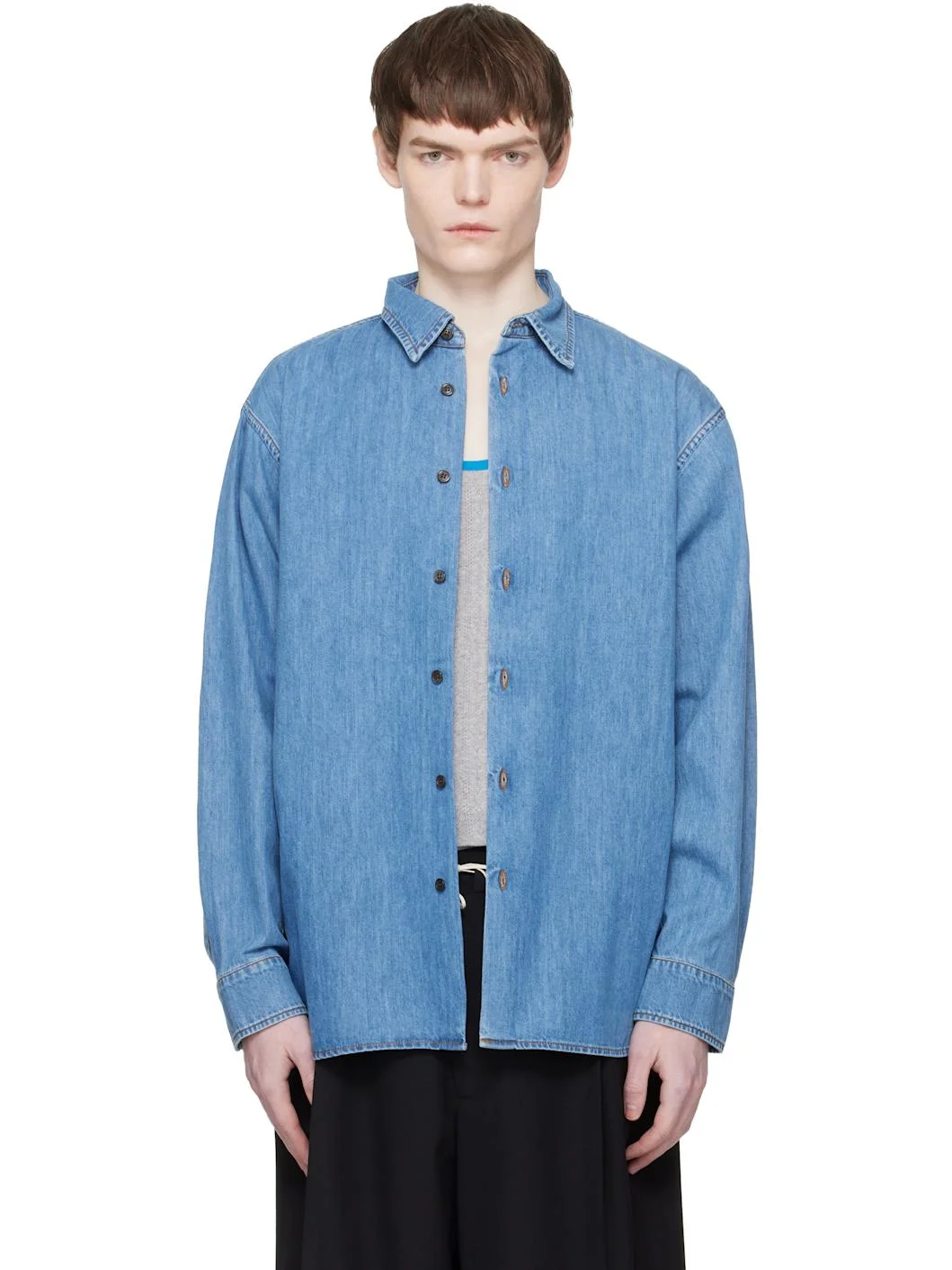 Blue Denim Shirt - 1