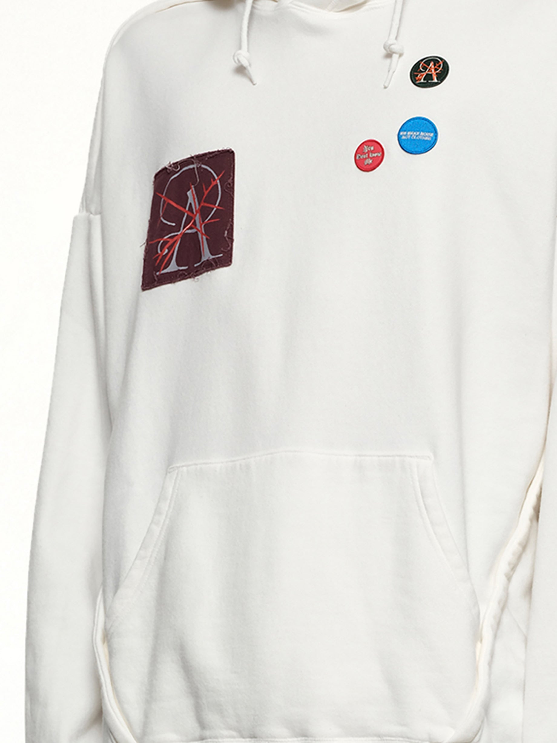 Patches Hoodie in White - 6