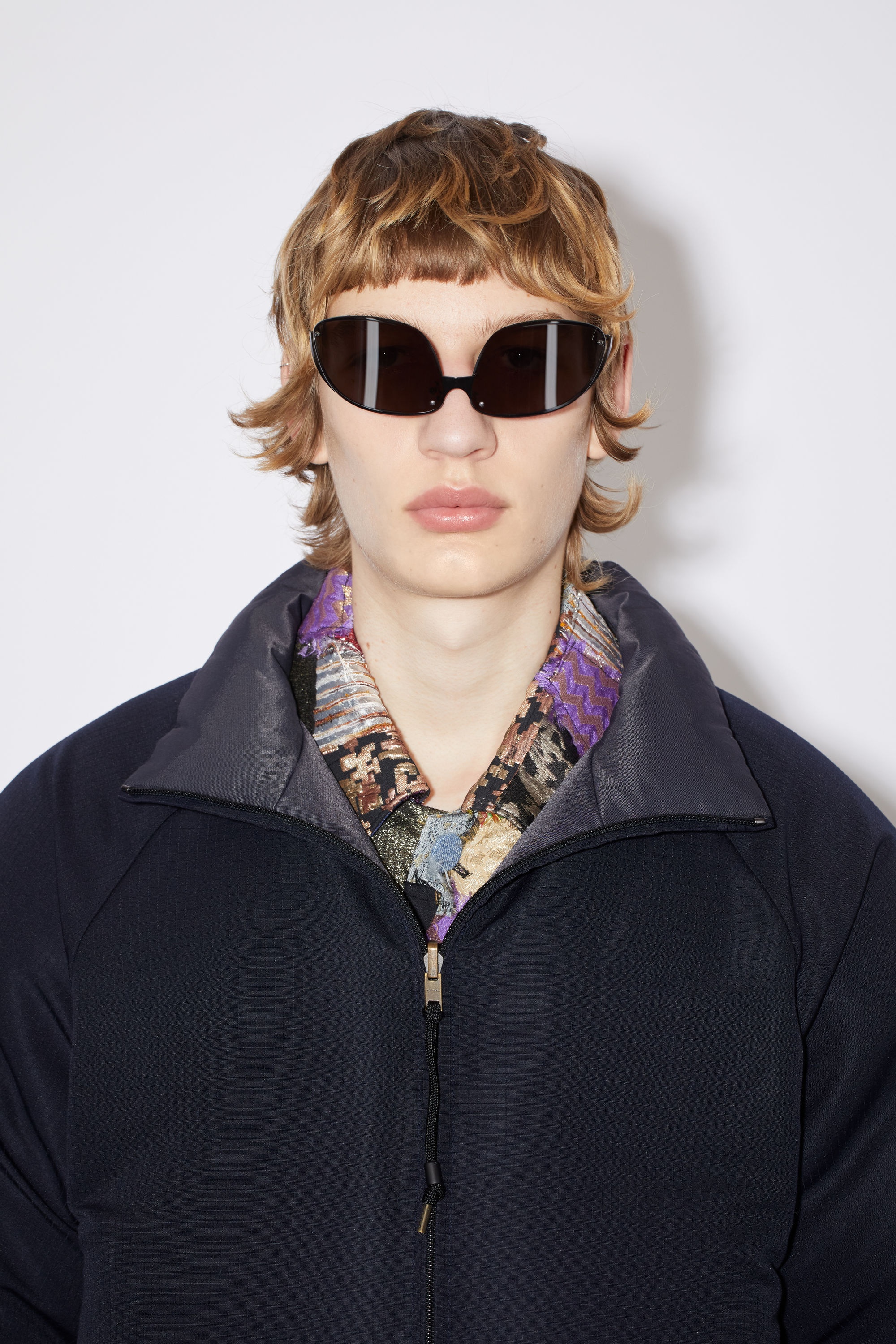 Reversible down jacket - Dark Blue - 7
