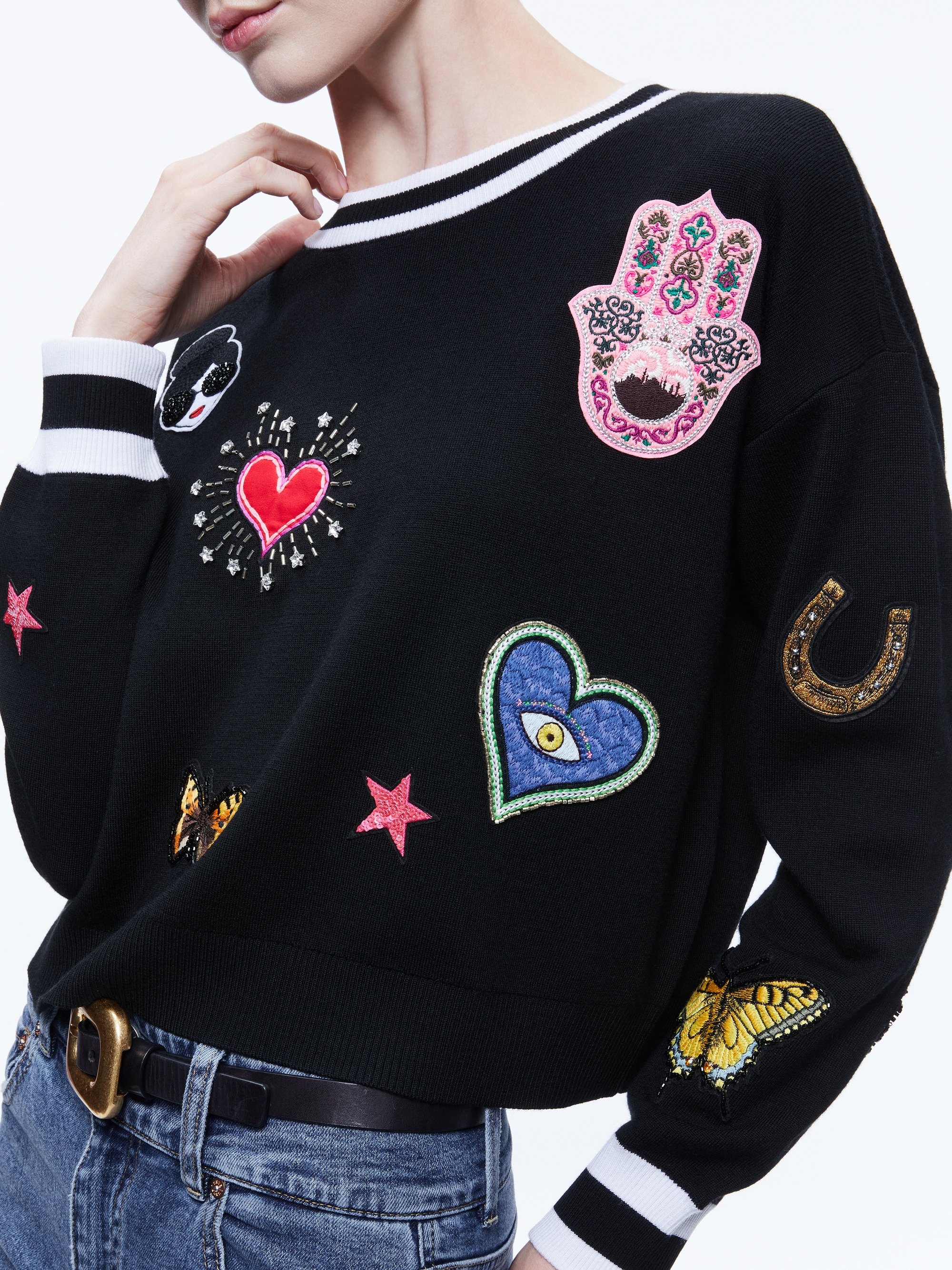 GLEESON STACEFACE PATCH PULLOVER - 5