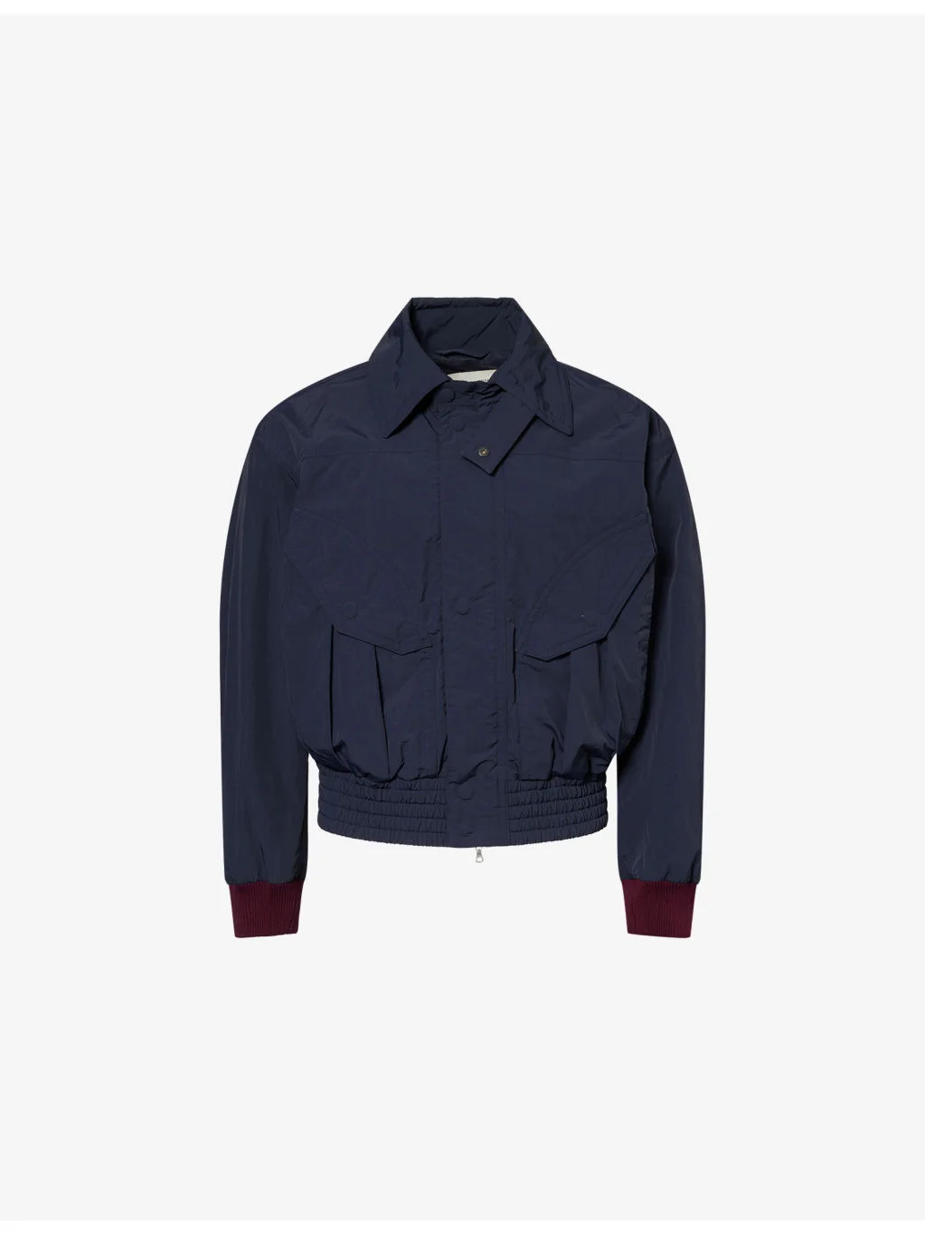 Relaxed-Fit Collared Nylon Jacket - 1