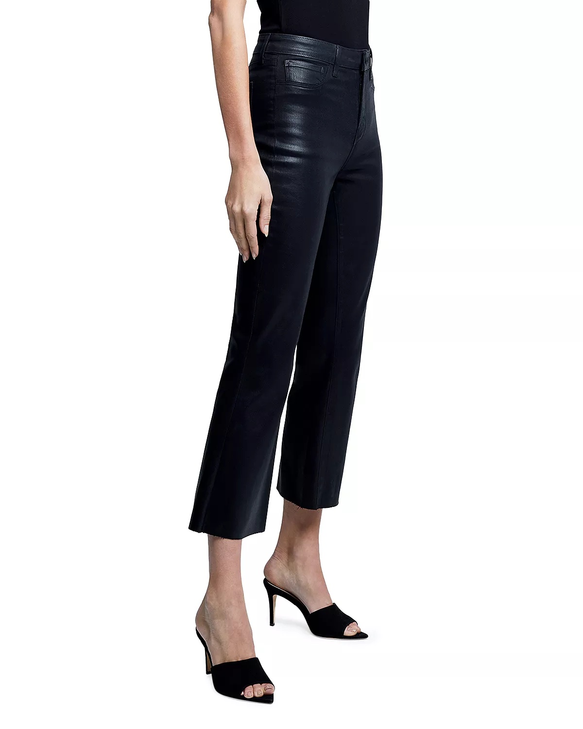 Kendra High Rise Cropped Flared Jeans - 3