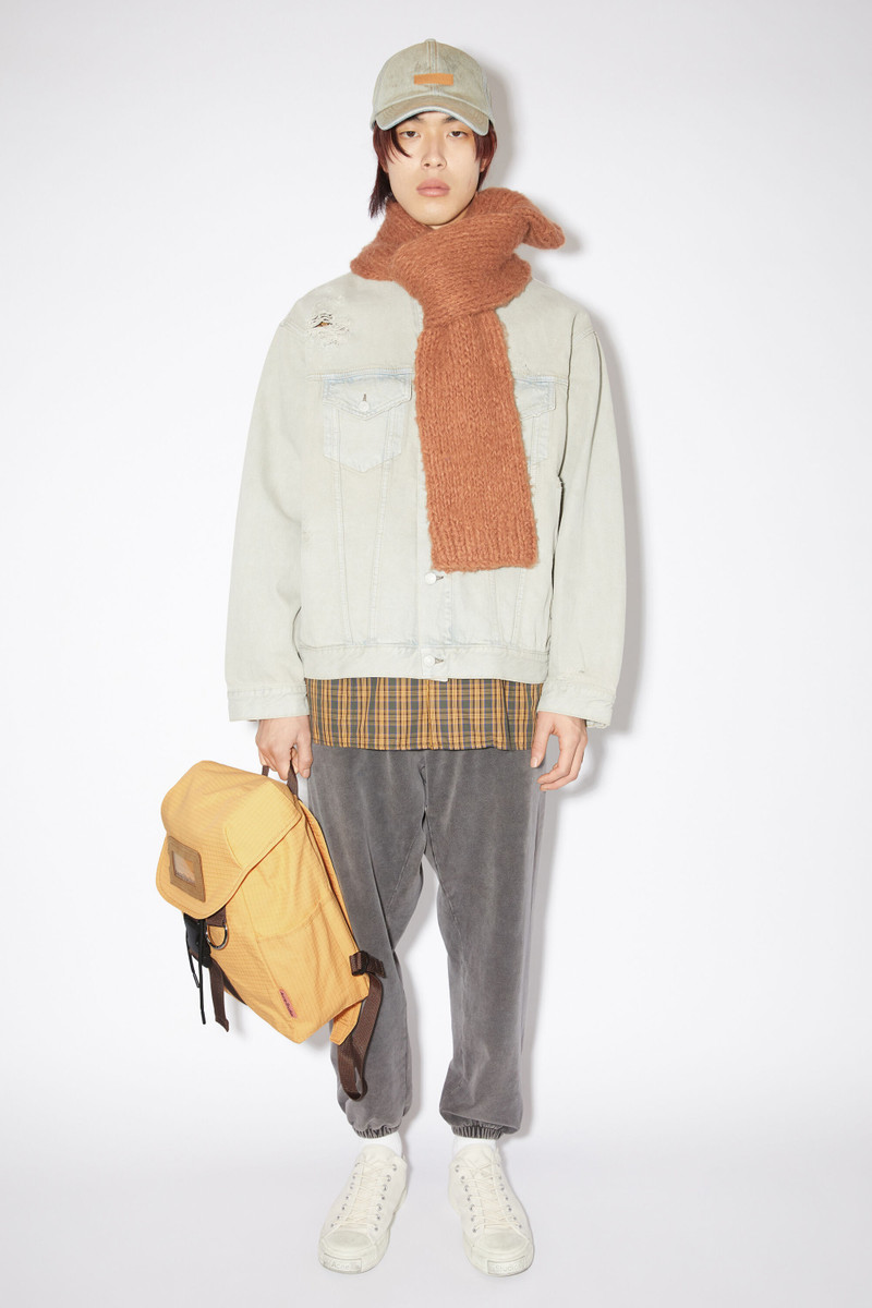 Ripstop nylon backpack - Yellow/brown 3