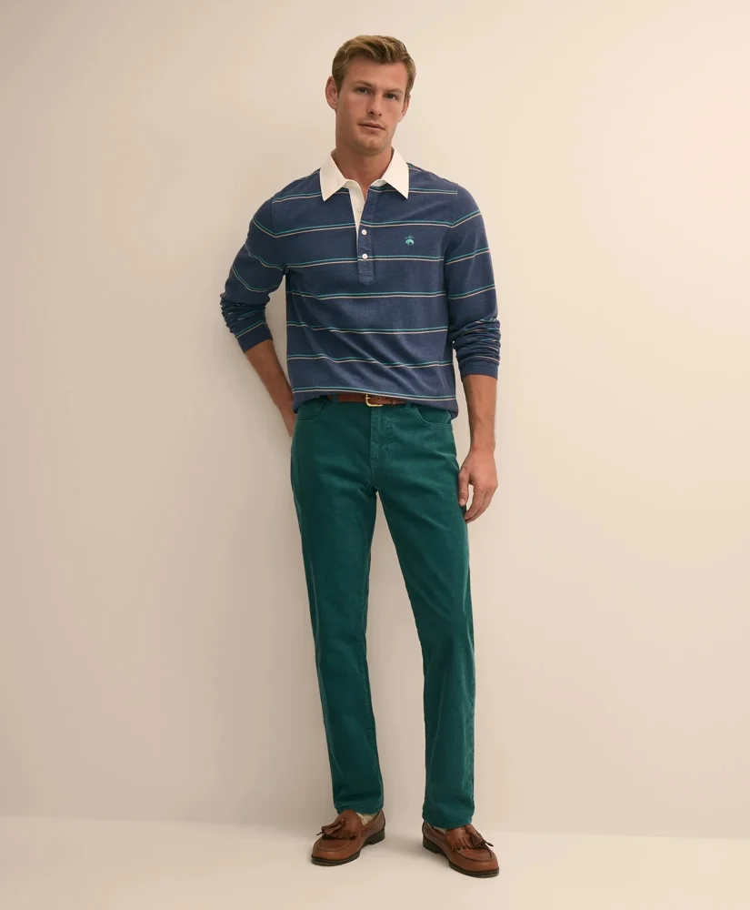Cotton 5-Pocket Corduroy Pants - 1