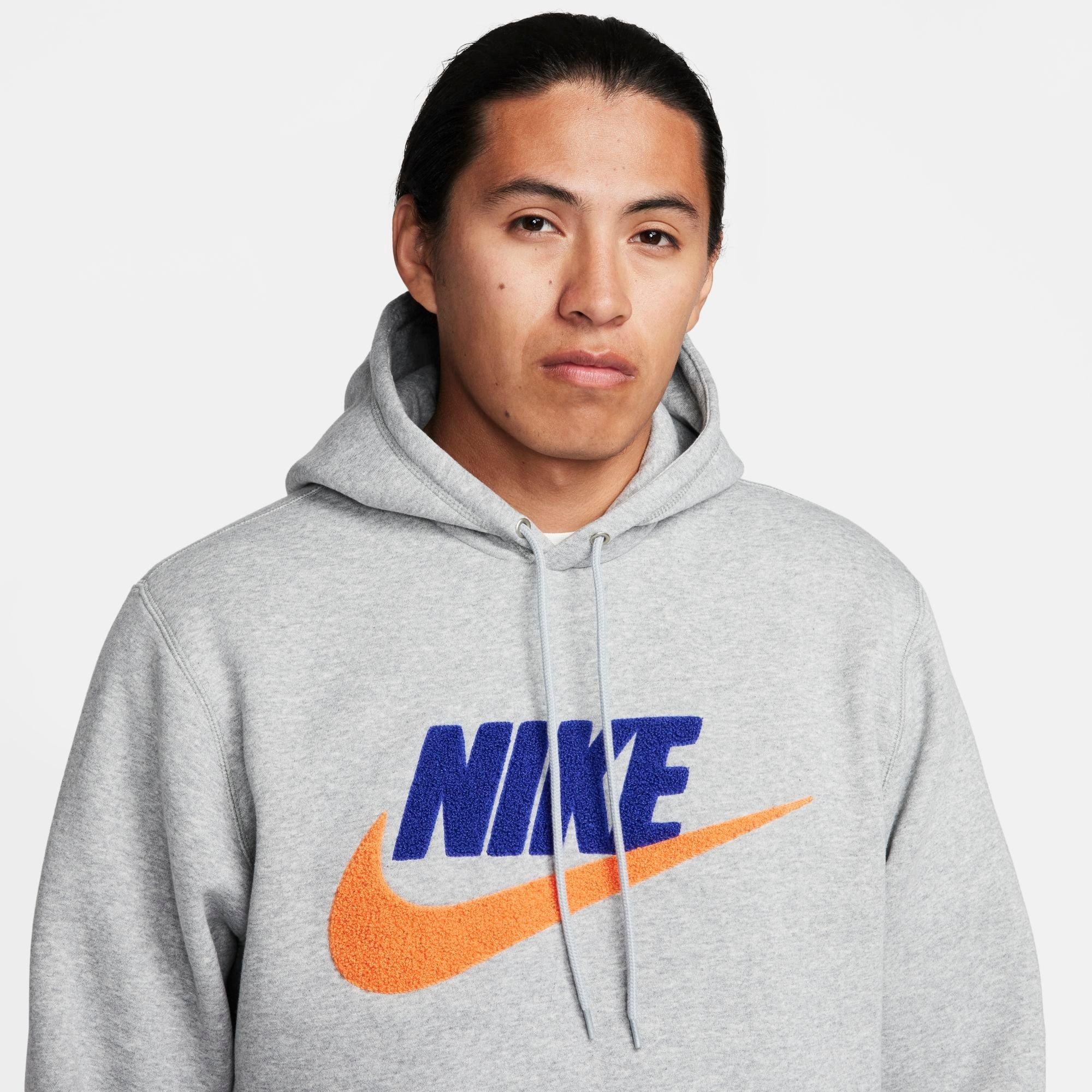 MEN'S NIKE CLUB FLEECE CHENILLE FUTURA PULLOVER HOODIE - 4