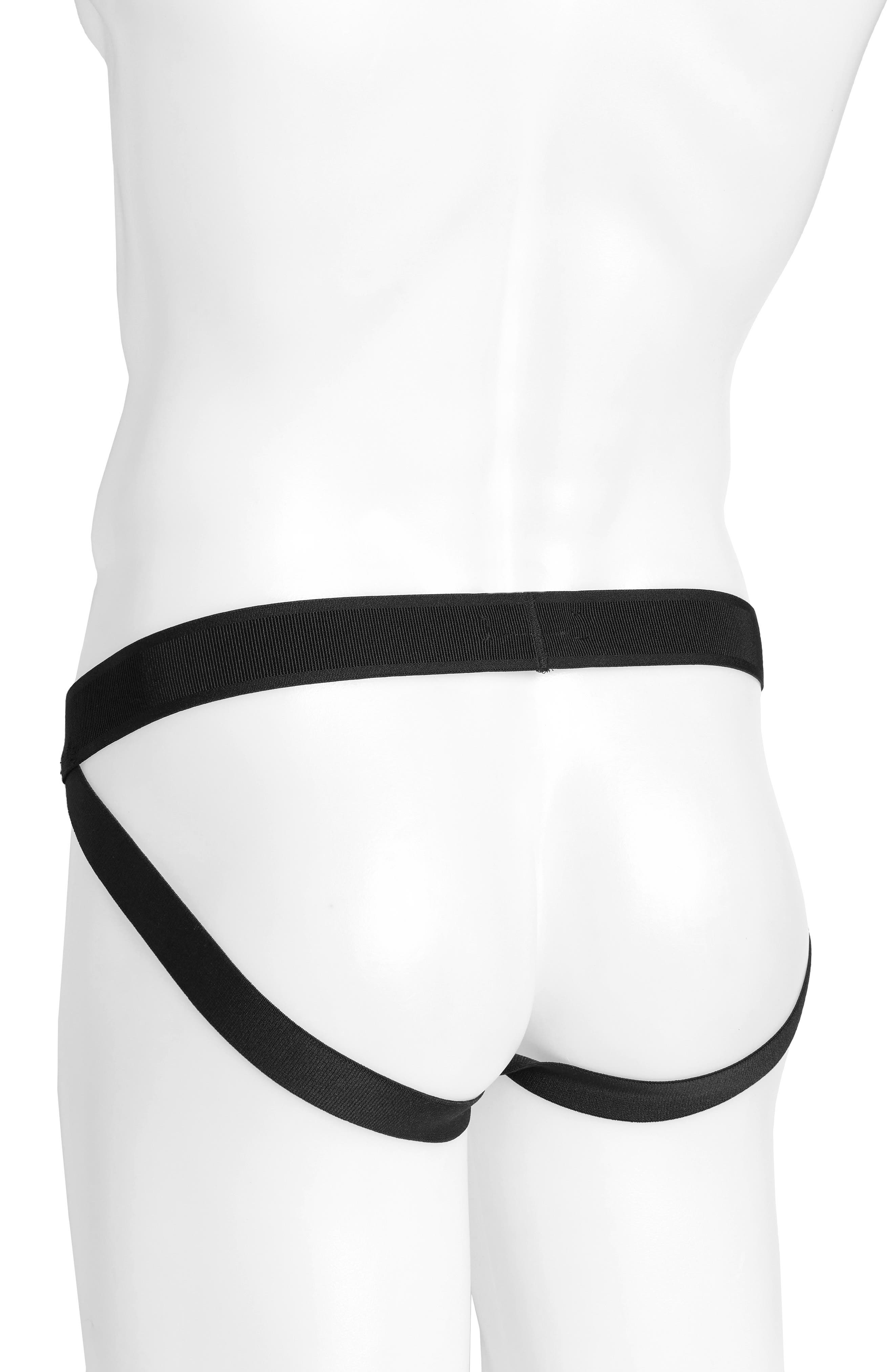 TOM FORD Logo Jacquard Stretch Cotton Jockstrap in Black at Nordstrom - 2