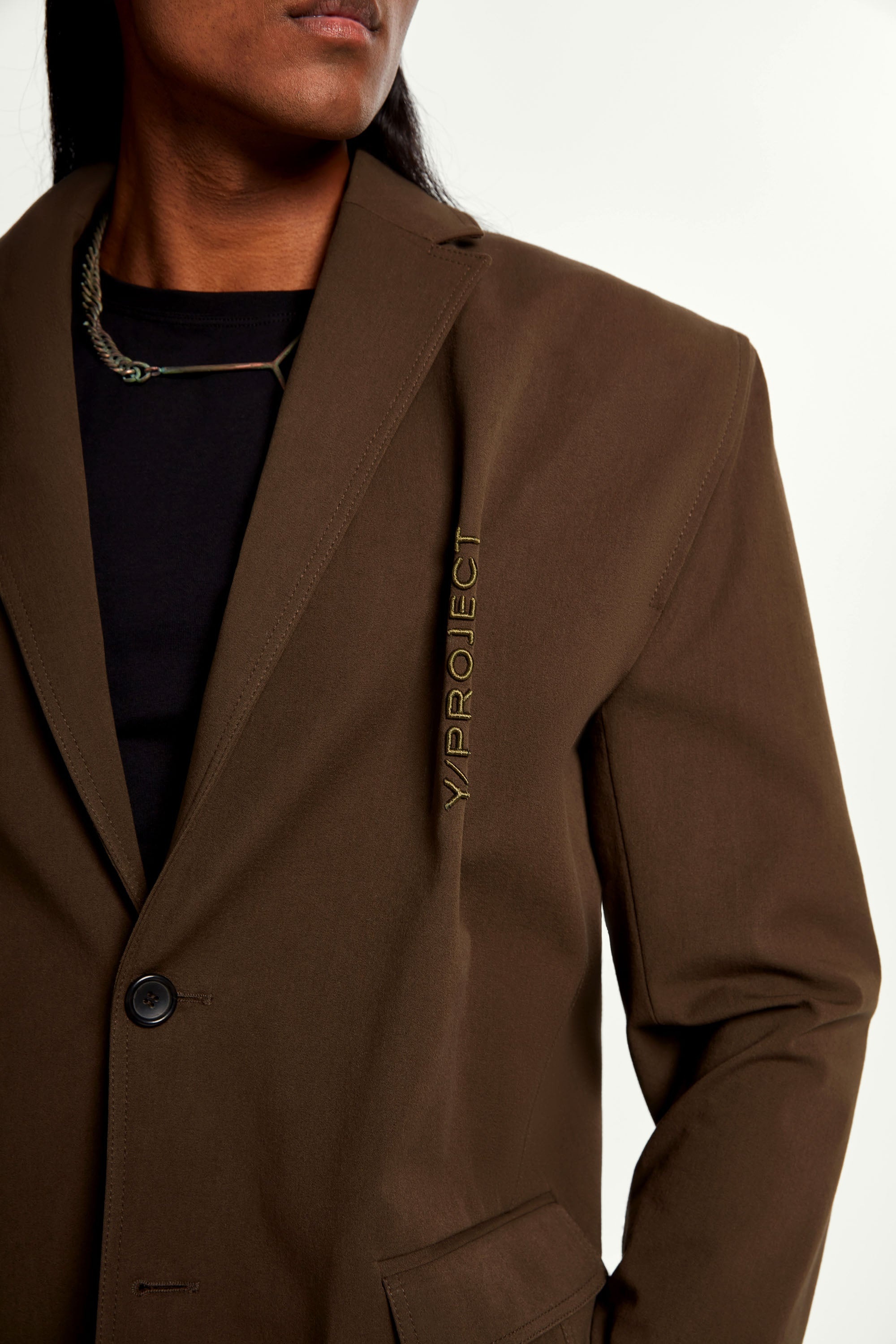 Pinched Logo Blazer - 7
