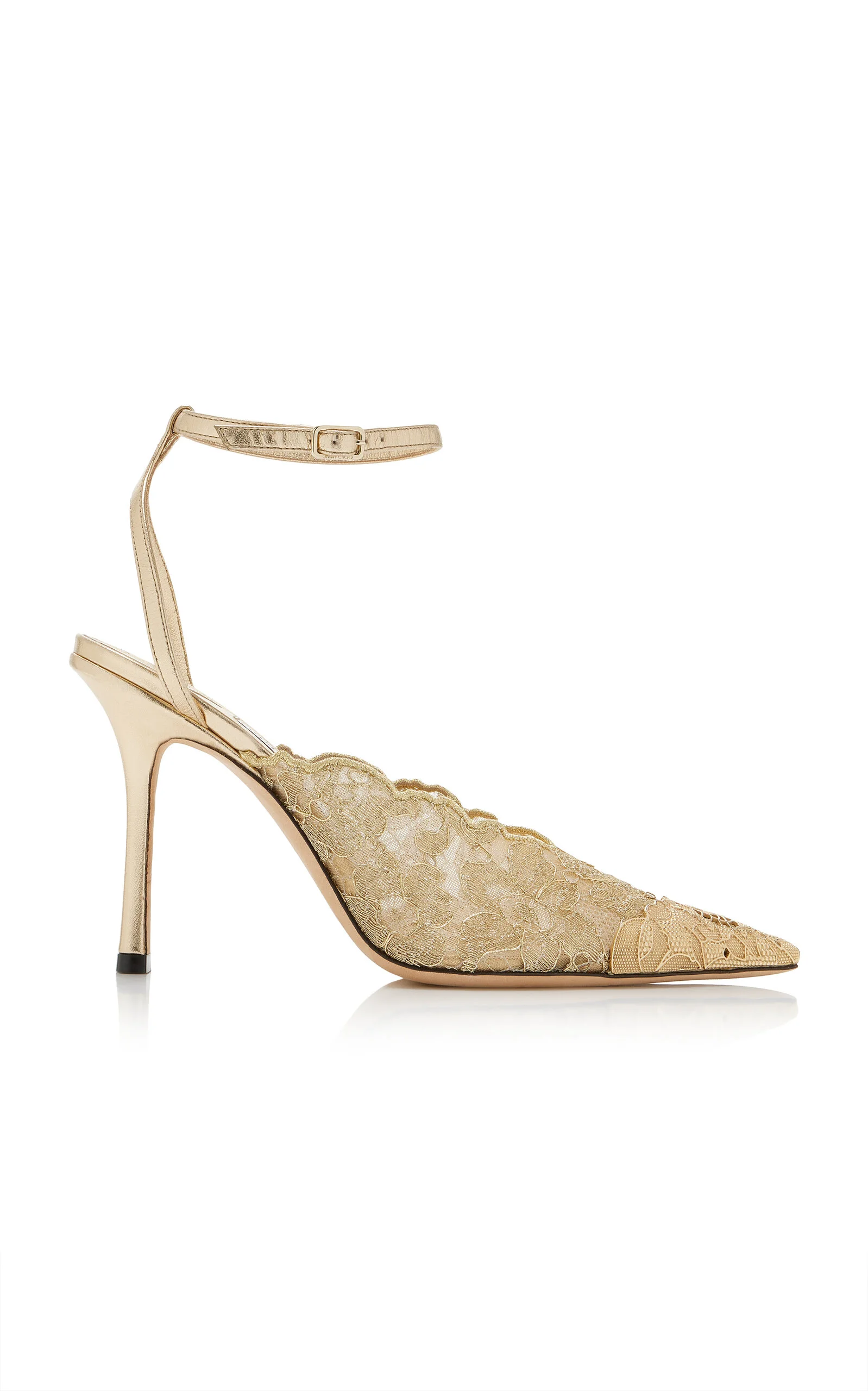 Jenn 85mm Leather Slingback Pumps - 1