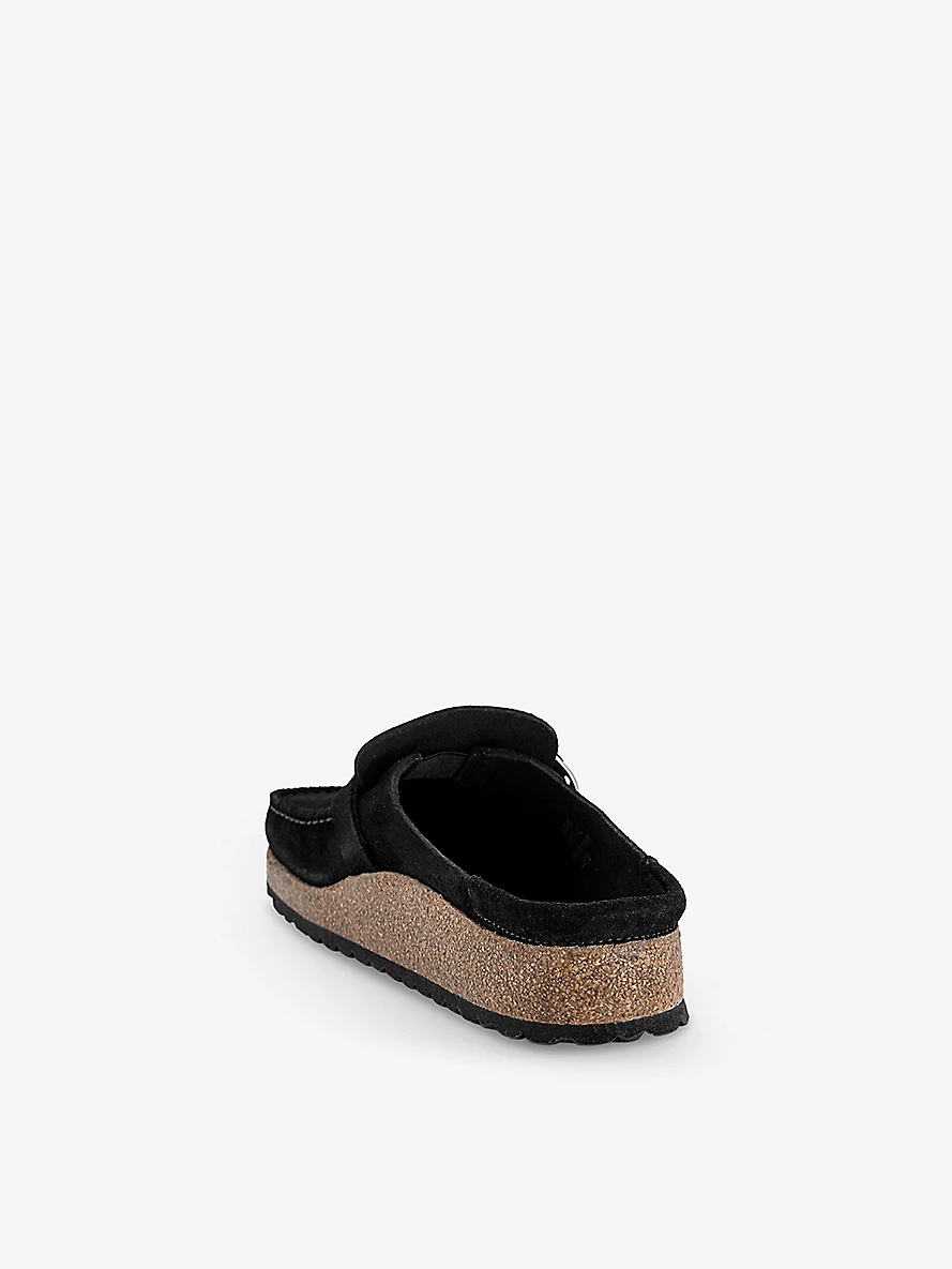 Buckley Square-Toe Suede Clogs - 4