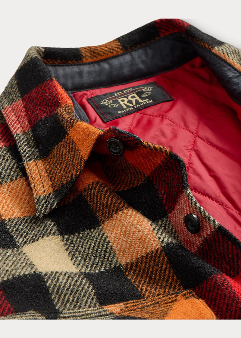 Checked Wool Overshirt 3