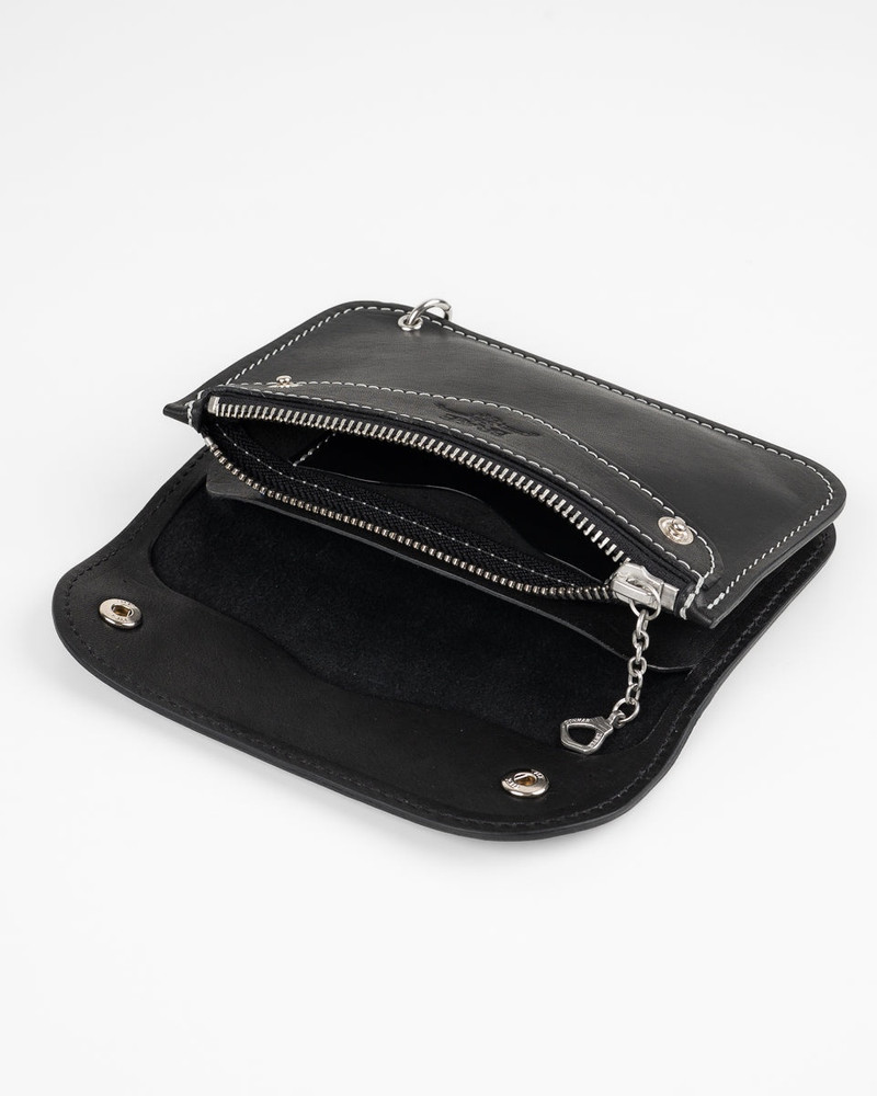 Iron Heart OGL BRAVE HORSEHIDE TRUCKER WALLET - BLACK outlook