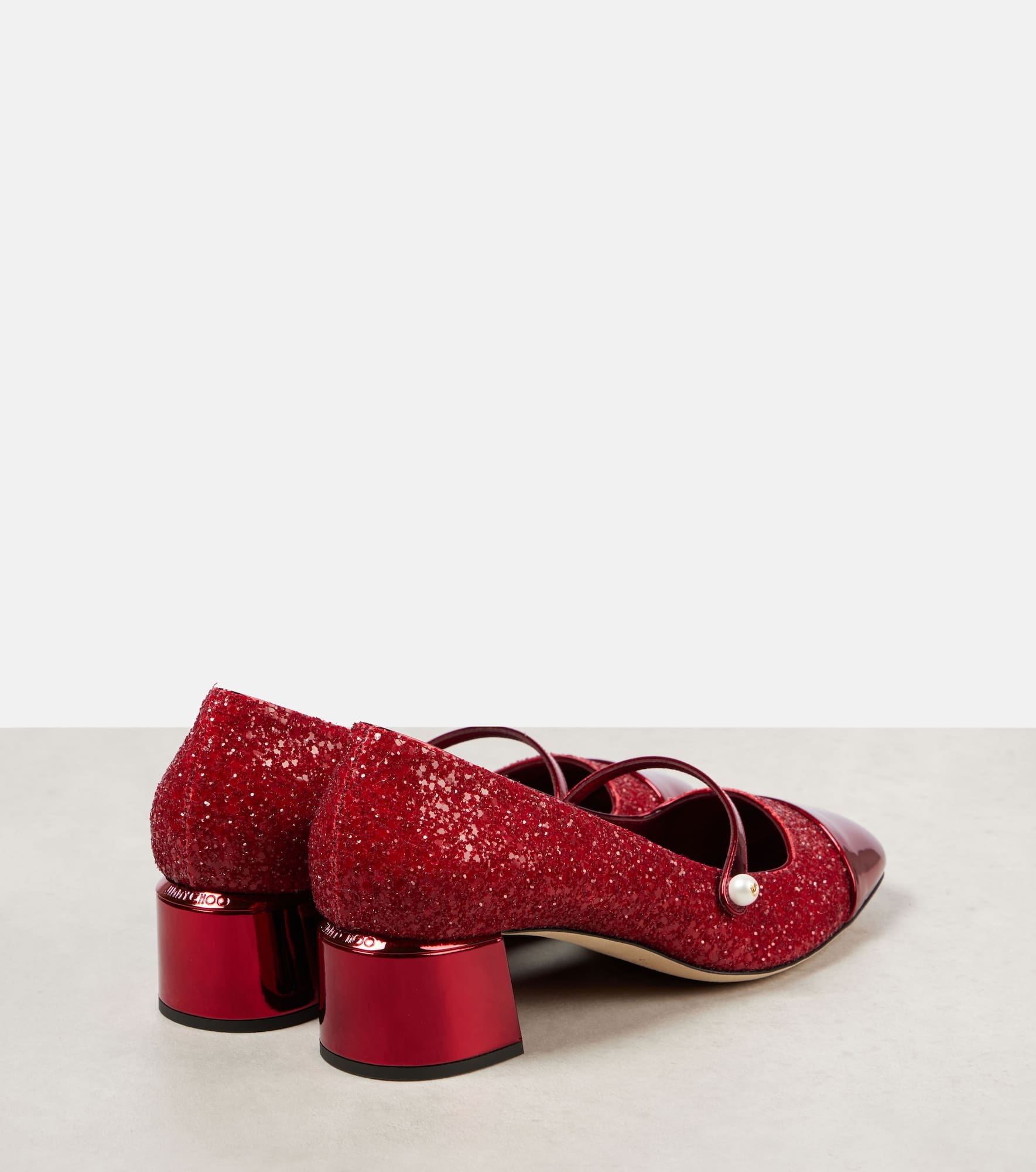 Elisa 45 glitter leather Mary Jane pumps - 2