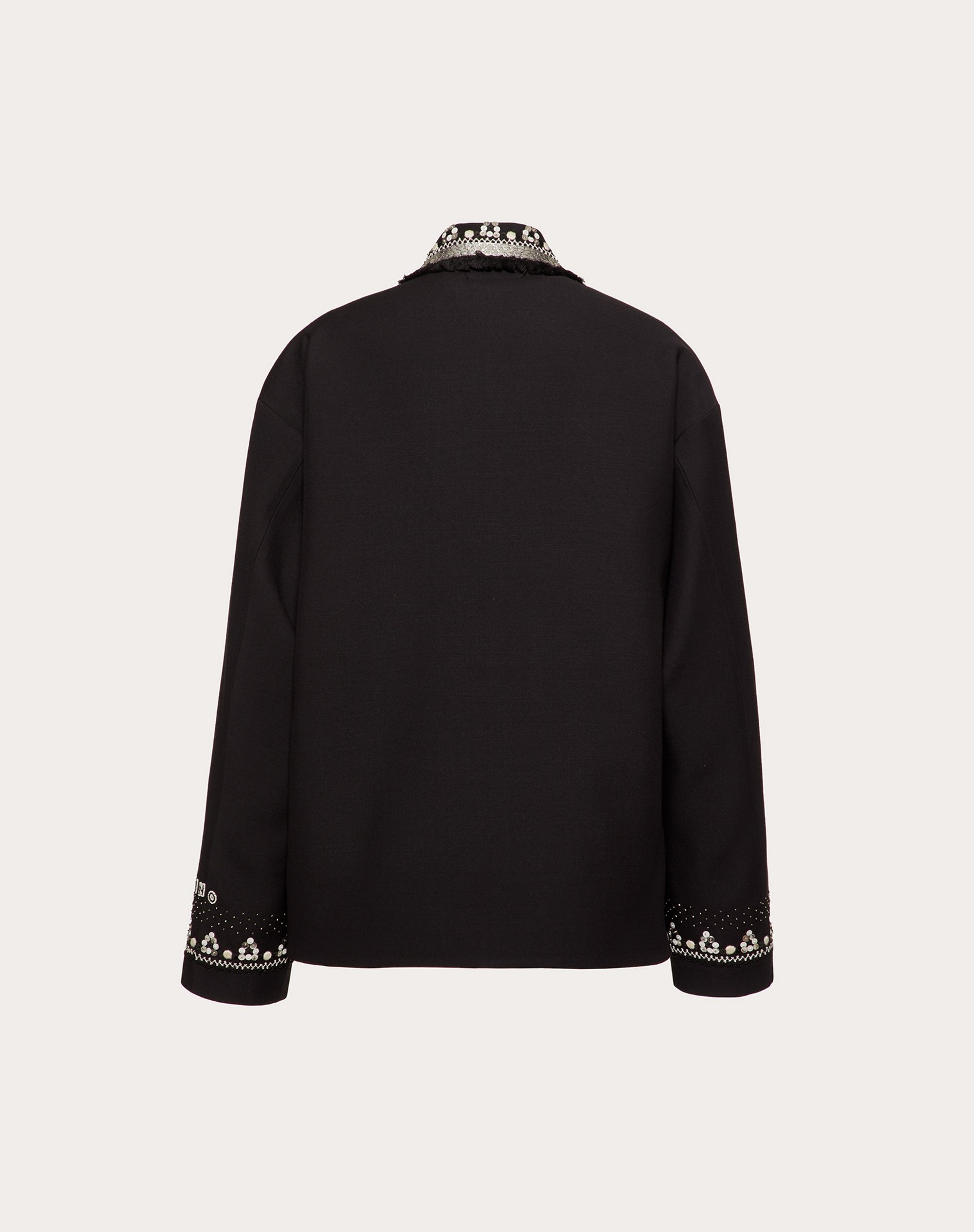 EMBROIDERED CREPE COUTURE JACKET - 4
