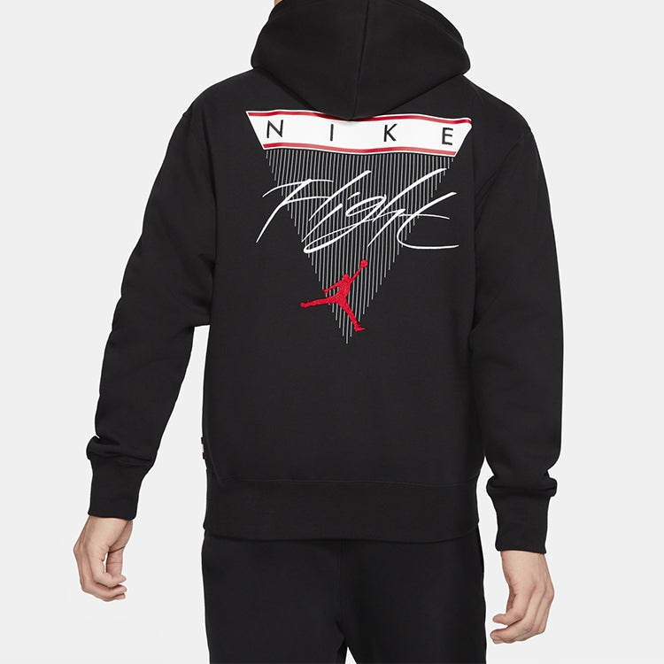 Air Jordan Flight Logo Casual Sports Fleece Lined Pullover Black CZ8261-010 - 5