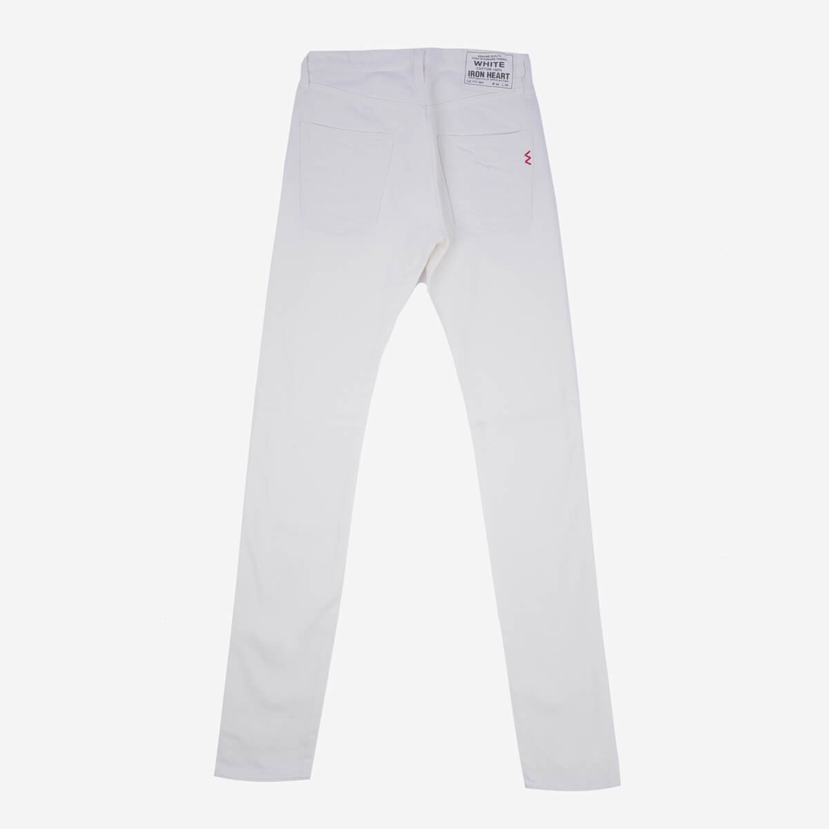 IH-777-WT 13.5oz Denim Slim Tapered Cut Jeans - White - 5