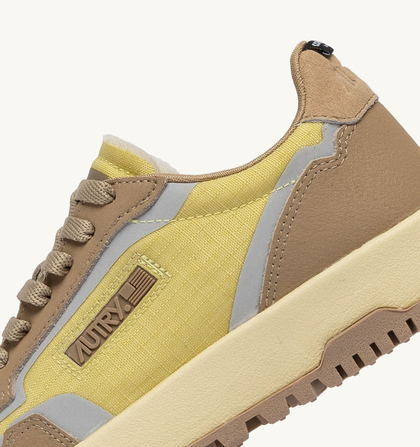 WILDPACE LOW SNEAKERS IN RIPSTOP NYLON AND LEATHER COLOR LEMON GRASS AND INCENSE - 7