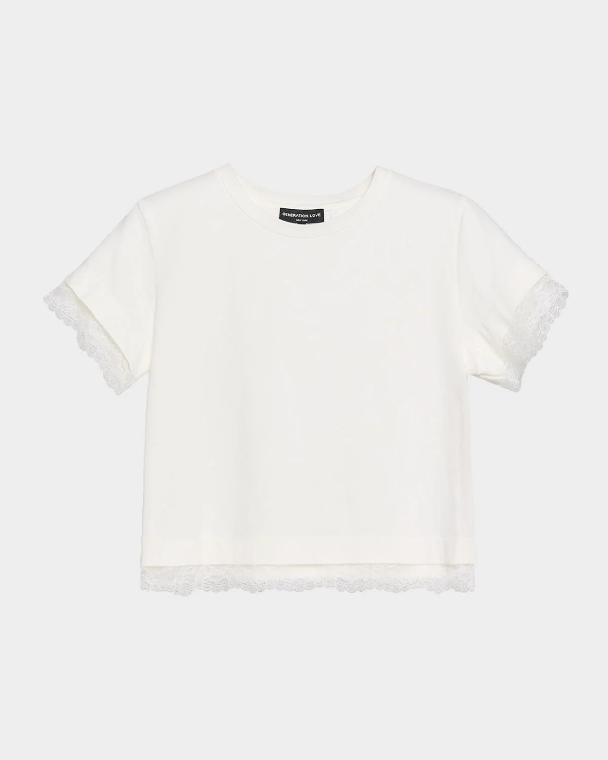 Christella Lace-Trim T-Shirt - 1