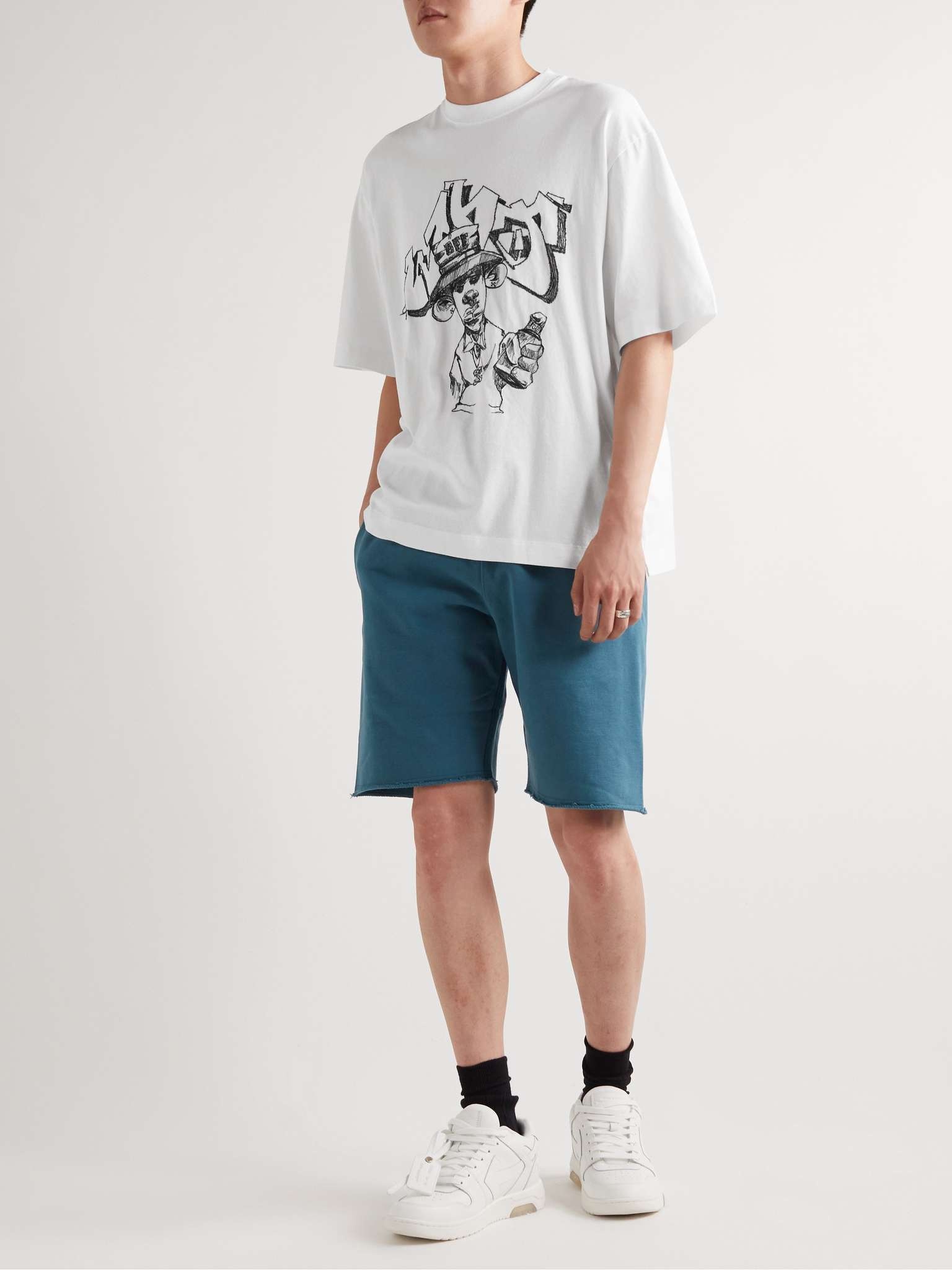 Oversized Embroidered Cotton-Jersey T-Shirt - 2