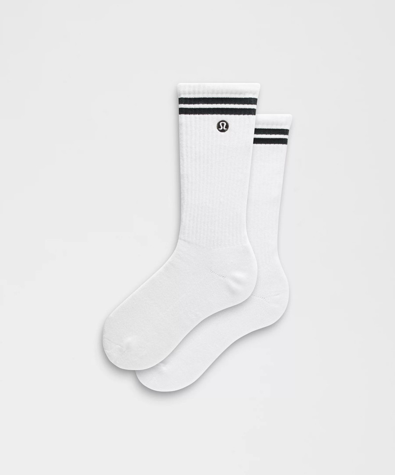 Unisex Daily Essential Crew Socks *Stripe 1