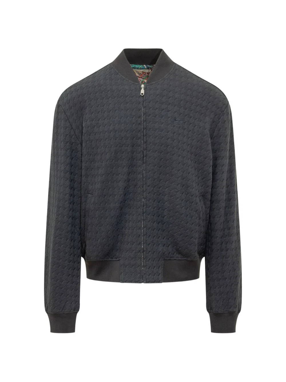 patterned bomber jacket - 1