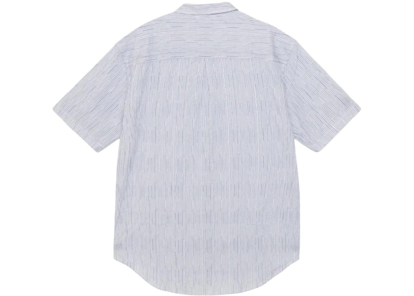 Stussy Wavy Striped Shirt White/Blue Stripes - 2