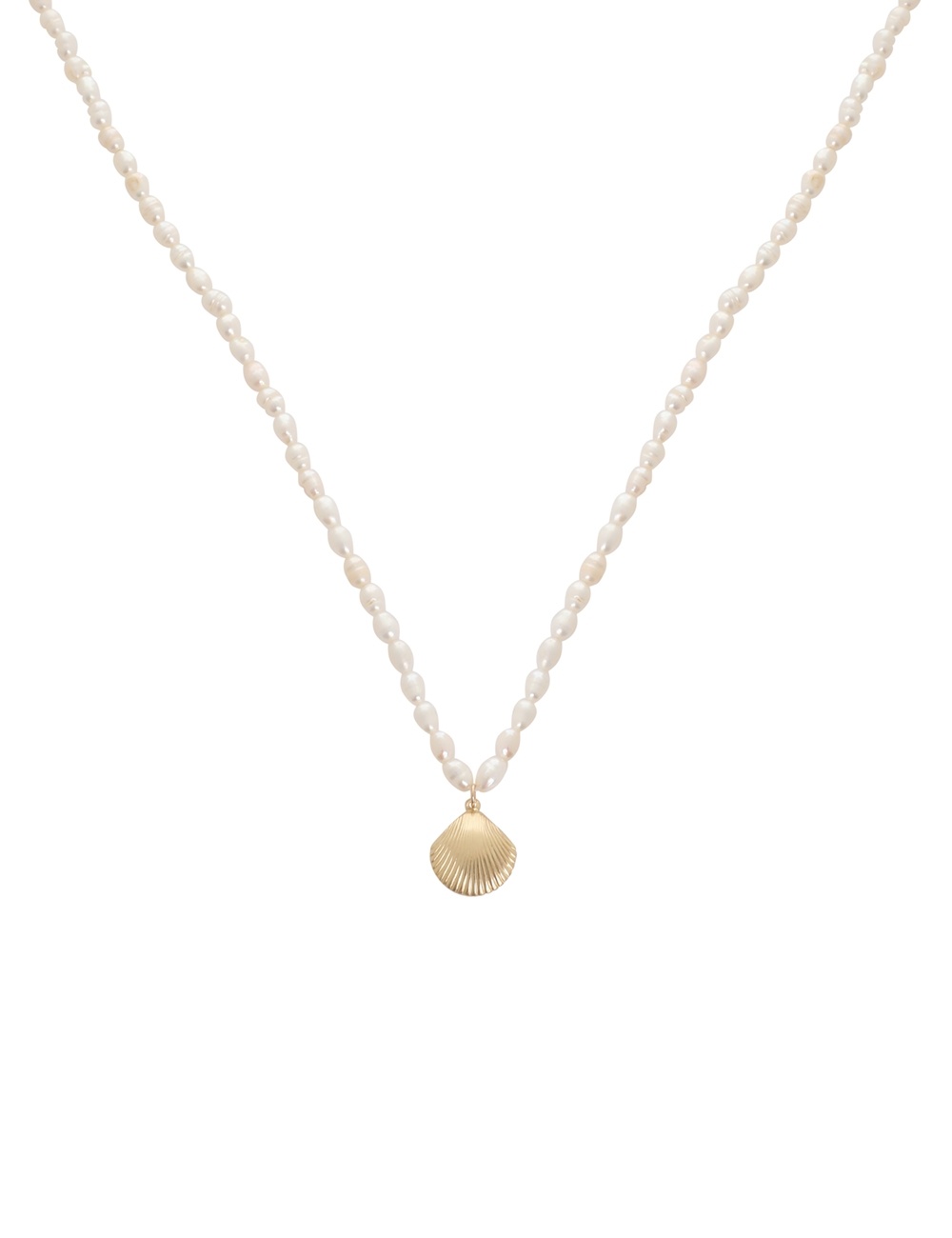 SHELL AND PEARL NECKLACE - 4