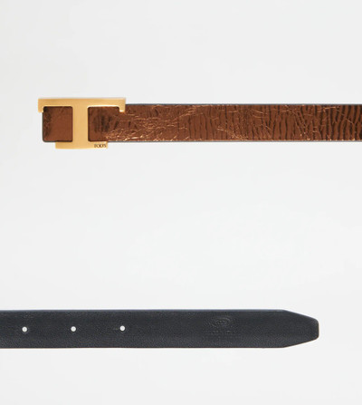 Tod's BELT IN LEATHER - GOLD outlook