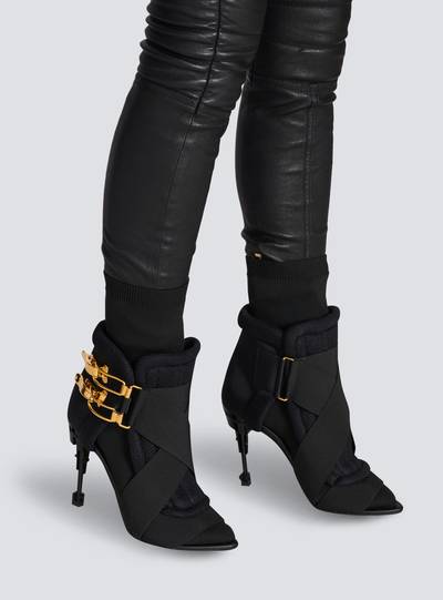 Balmain Mecano knit ankle boots outlook