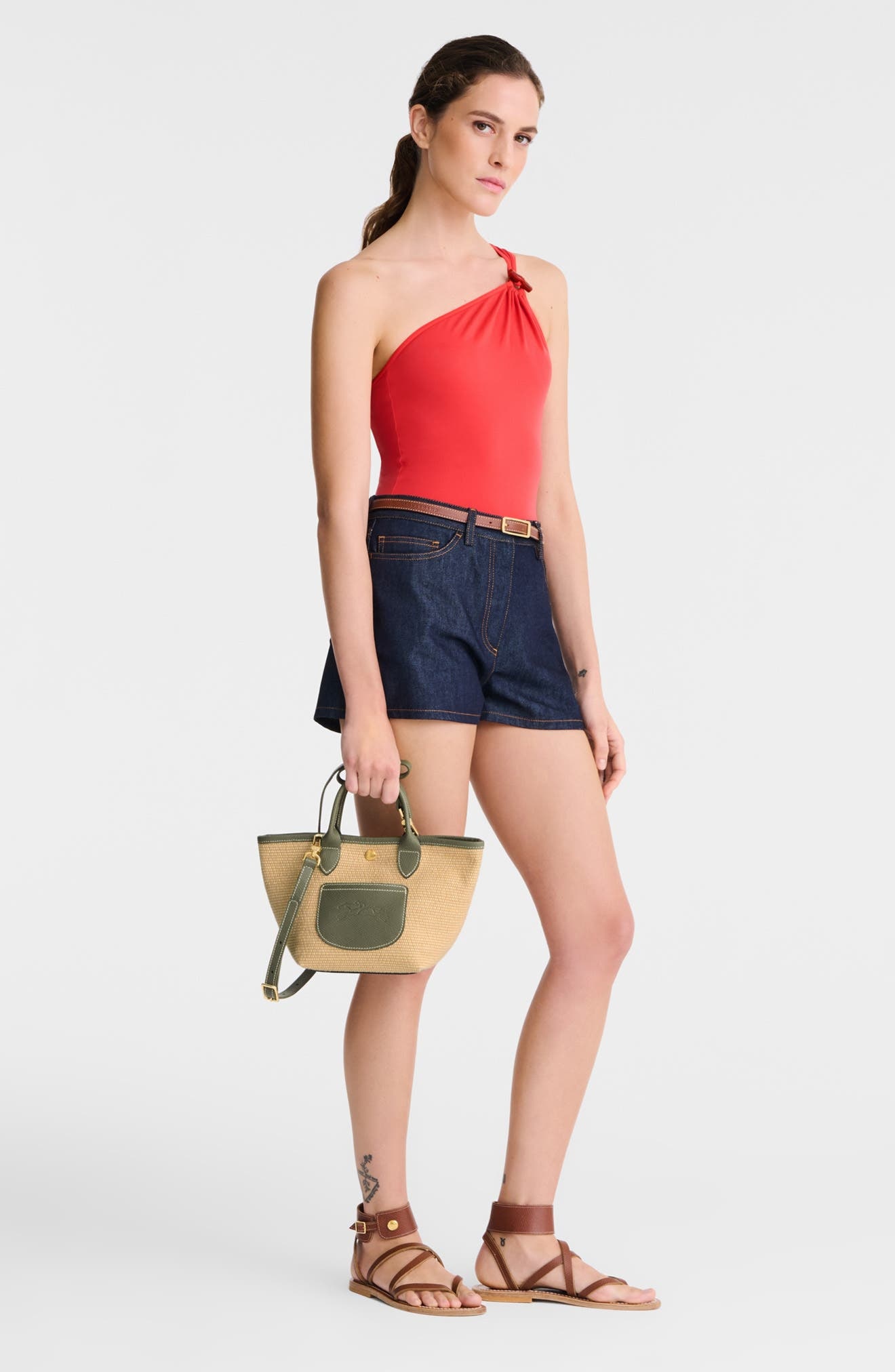 Longchamp Extra Small Le Pliage Panier Top Handle Bag in Artichoke at Nordstrom - 2