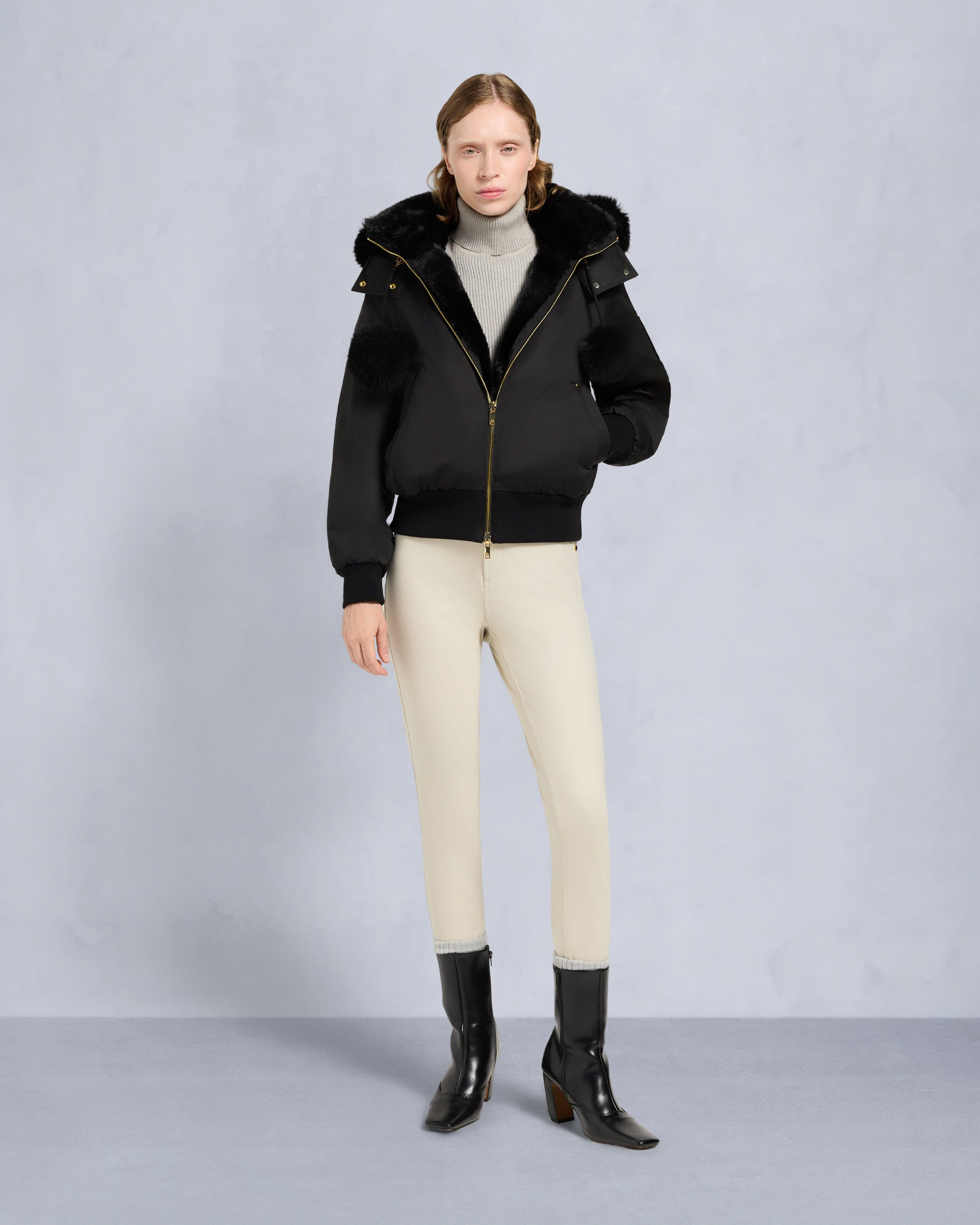 GOLD SERIES ORIGINAL SATIN DEBBIE BOMBER JACKET - 3