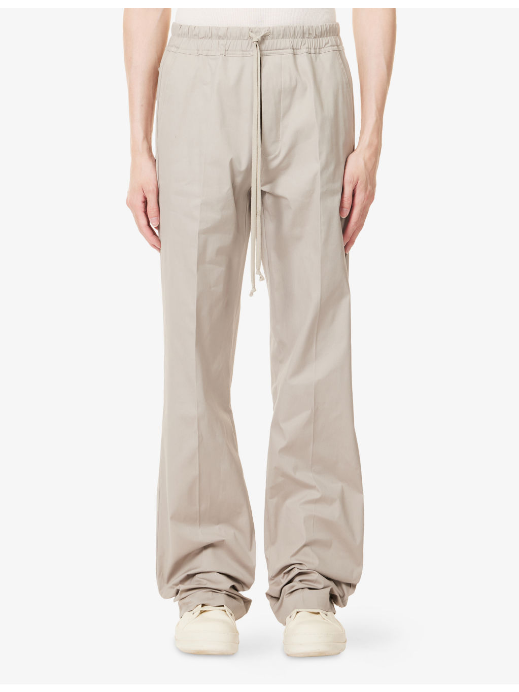 Dietrich Drawstring Straight-Leg Cotton Trousers - 3