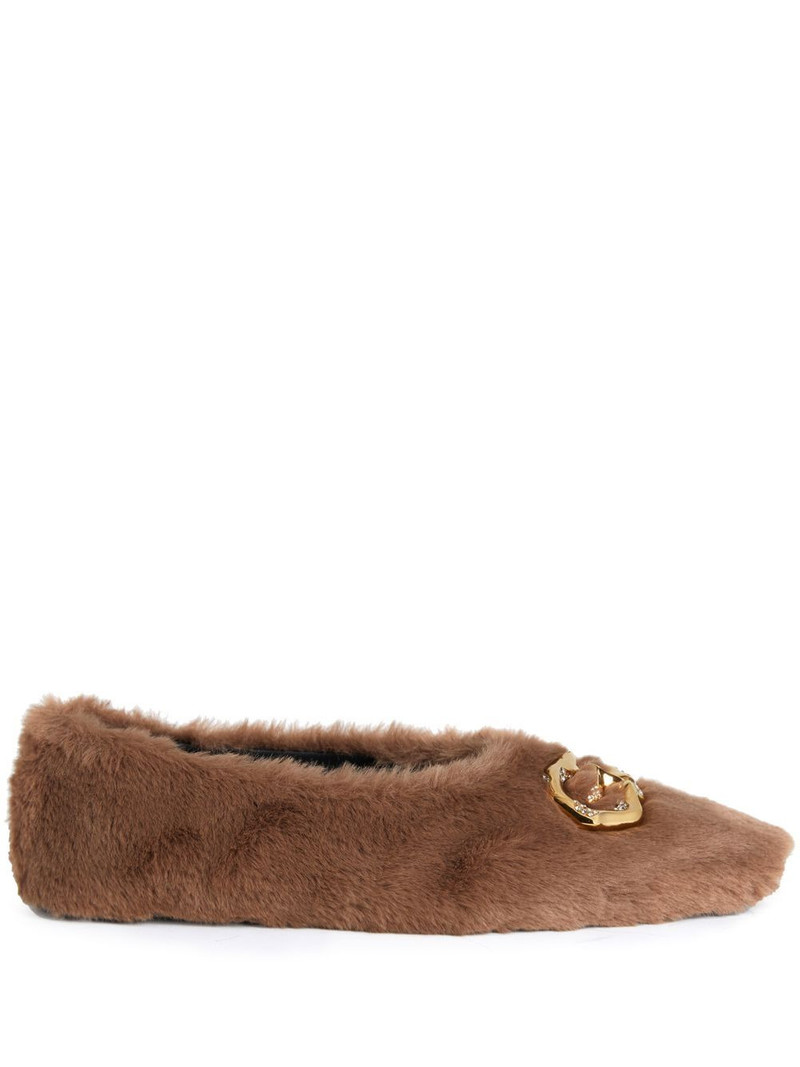Lucreciia faux fur loafers 1